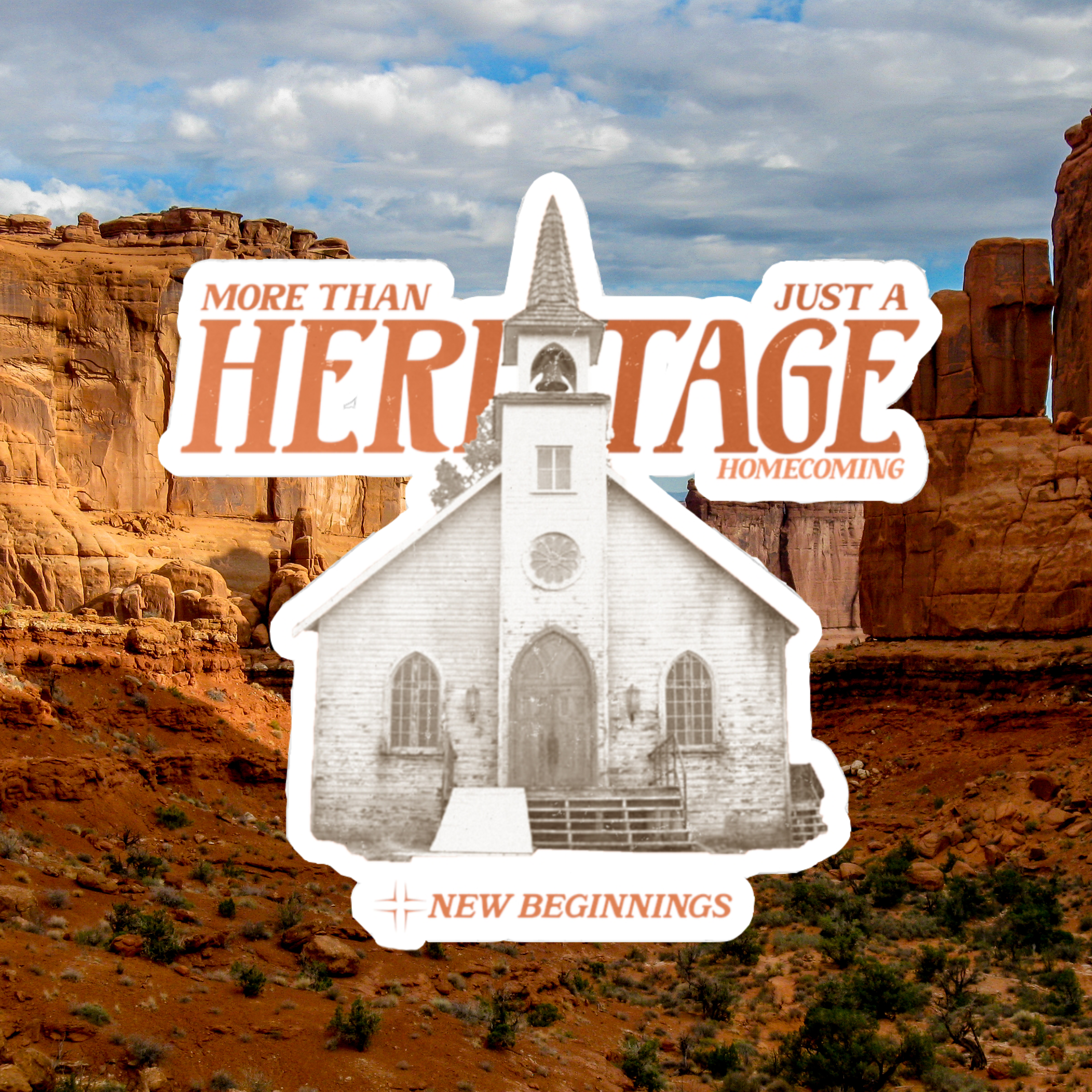 "More Than Just a Heritage" Stickers (Orange) "More Than Just a Heritage" Stickers (Orange)