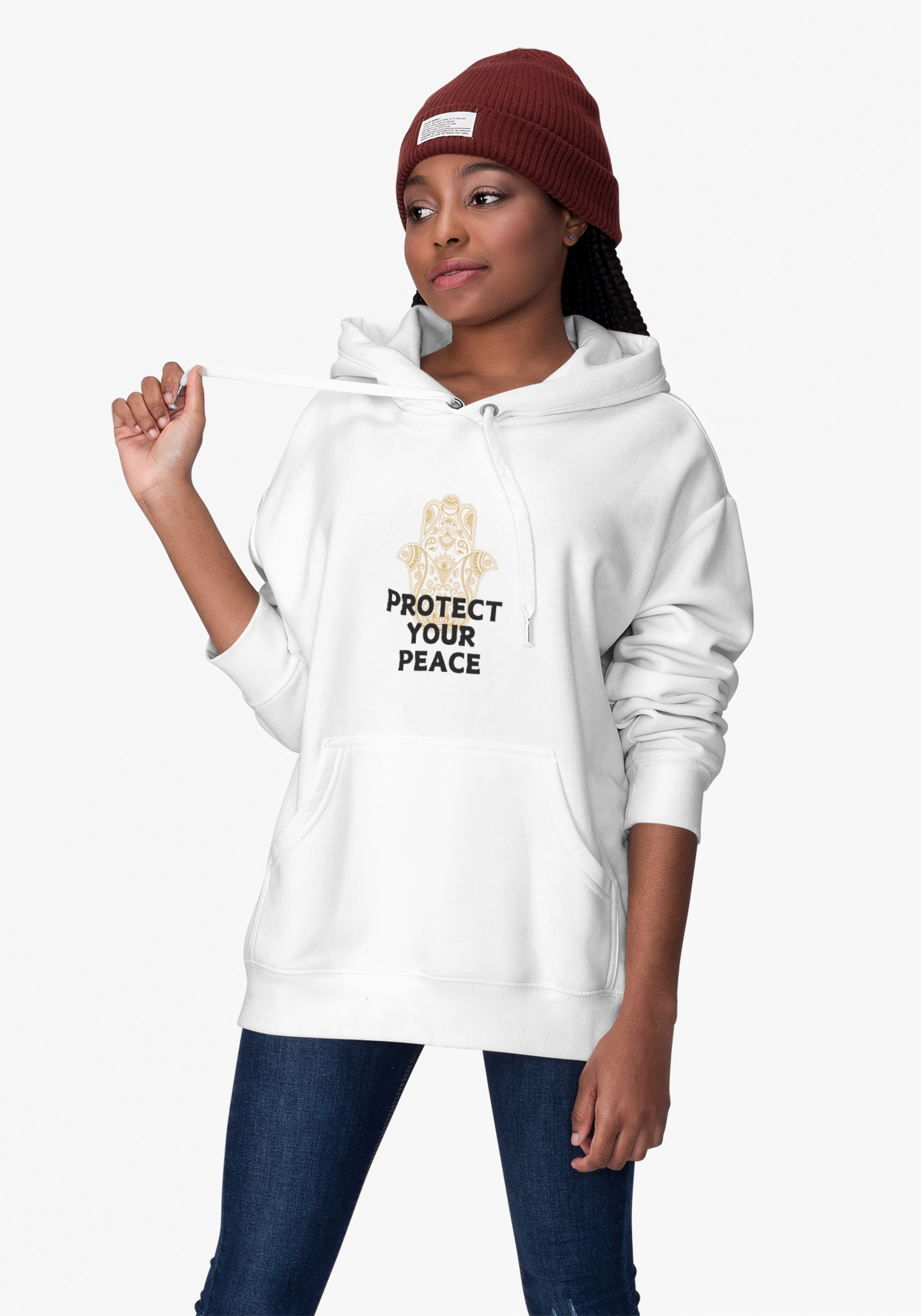 Protect your peace - Unisex EcoSmart® Pullover Hoodie Sweatshirt