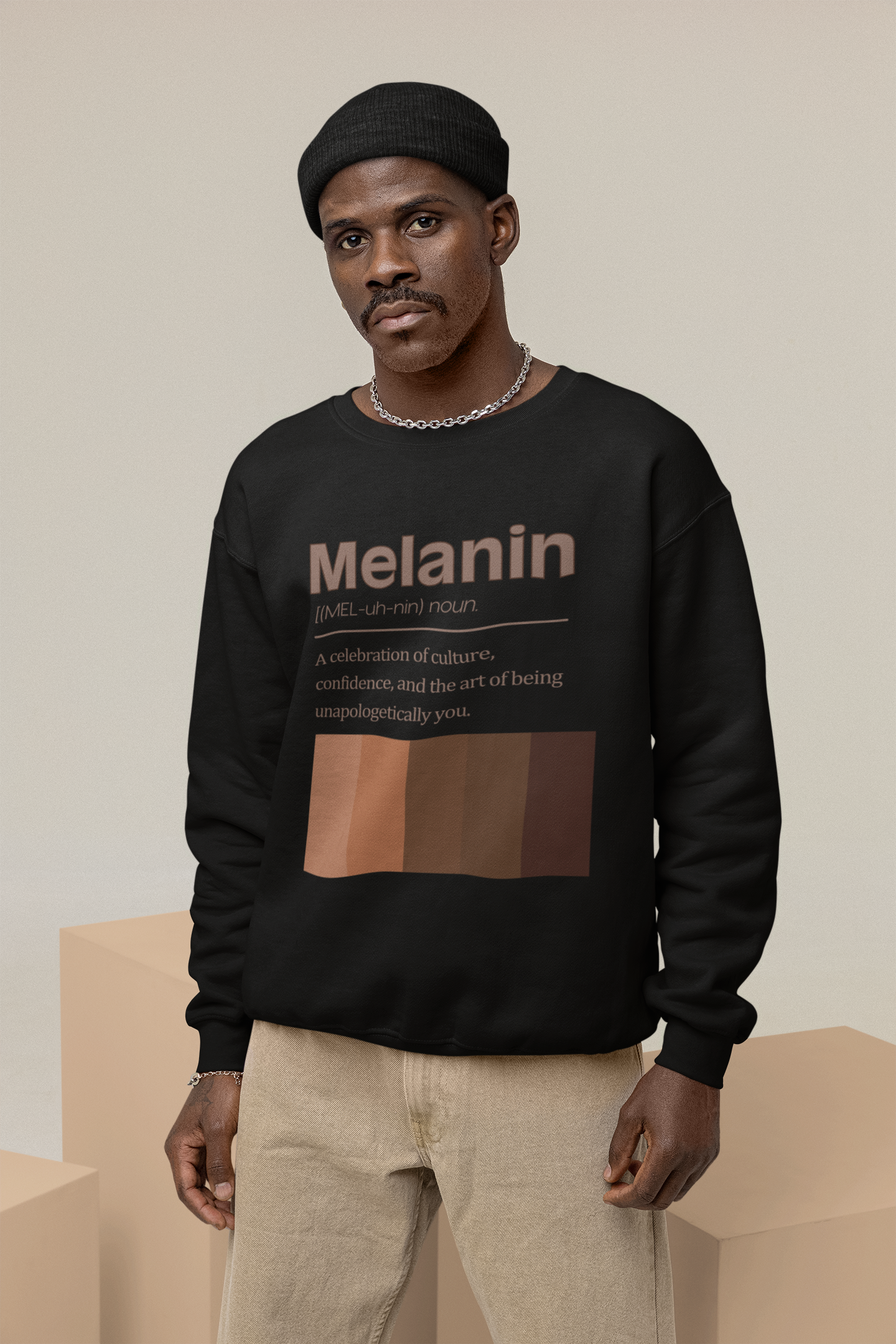 Melanin Sweatshirt – Celebrate Culture & Confidence product thumbnail image Melanin Sweatshirt – Celebrate Culture & Confidence product thumbnail image