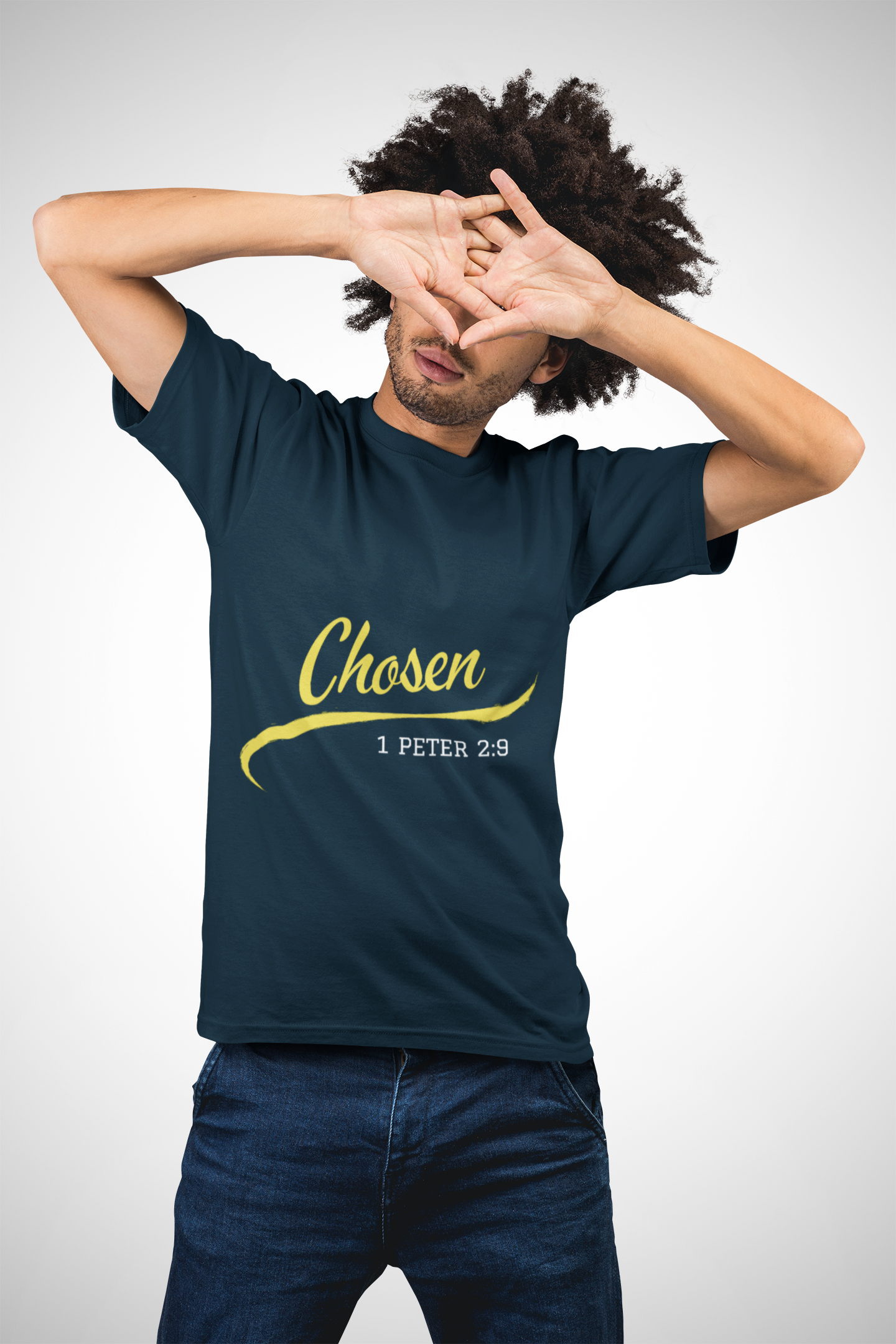 Chosen 1 Peter 2:9 (Unisex Cotton Crew Tee) product thumbnail image