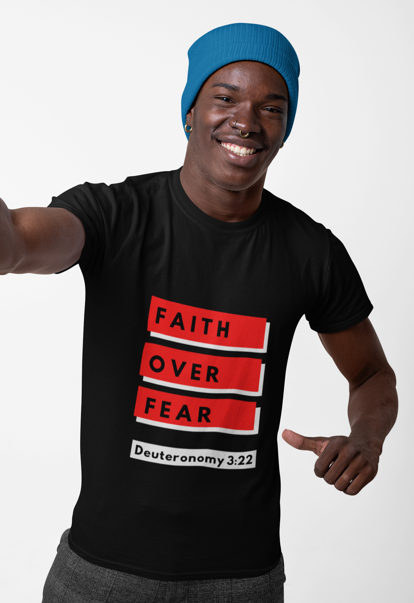 Faith over fear (Unisex Cotton Crew Tee) Faith over fear (Unisex Cotton Crew Tee)