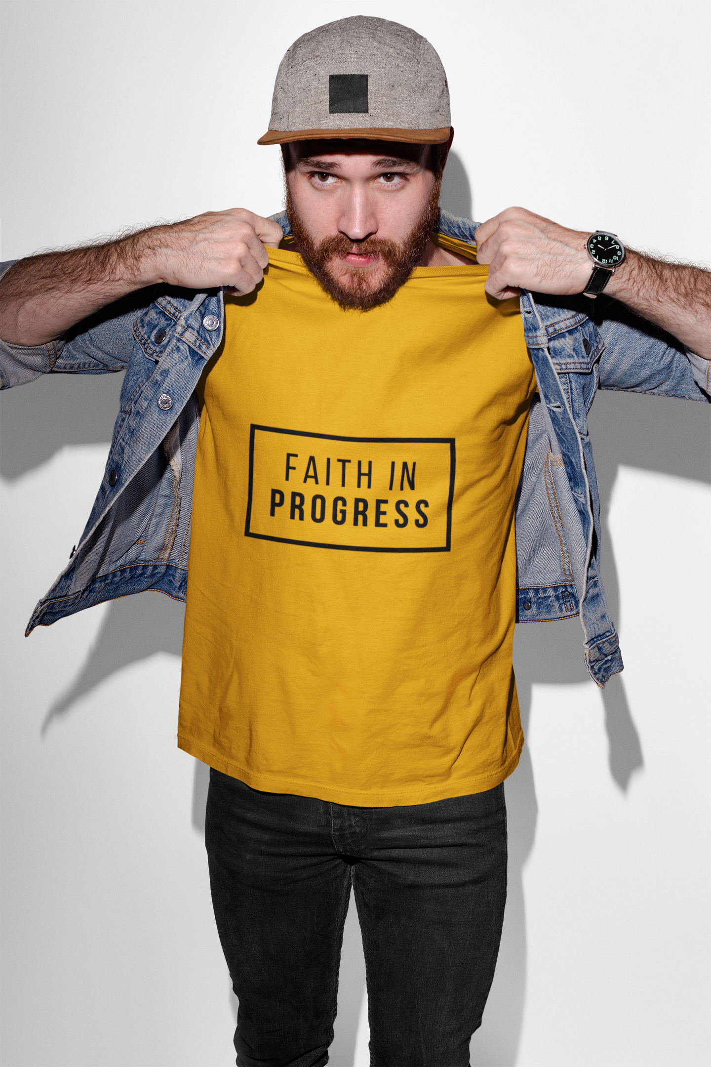 Faith in Progress (Unisex Cotton Crew Tee) Faith in Progress (Unisex Cotton Crew Tee)