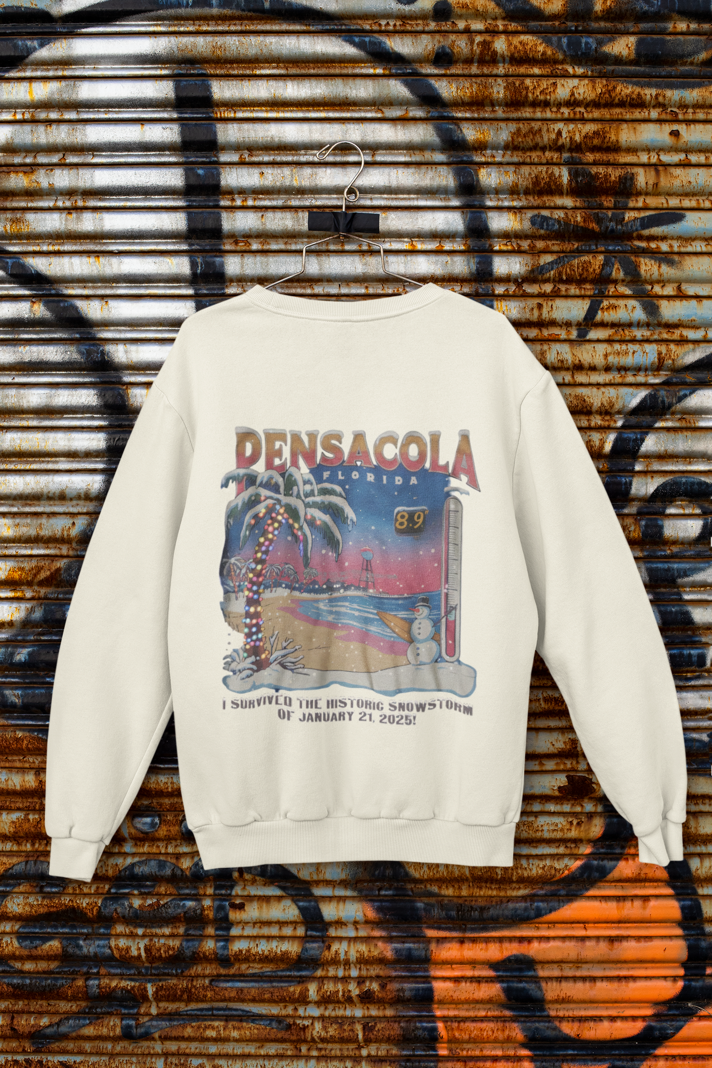 Pensacola Snowstorm 2025 Sweatshirt product thumbnail image Pensacola Snowstorm 2025 Sweatshirt product thumbnail image
