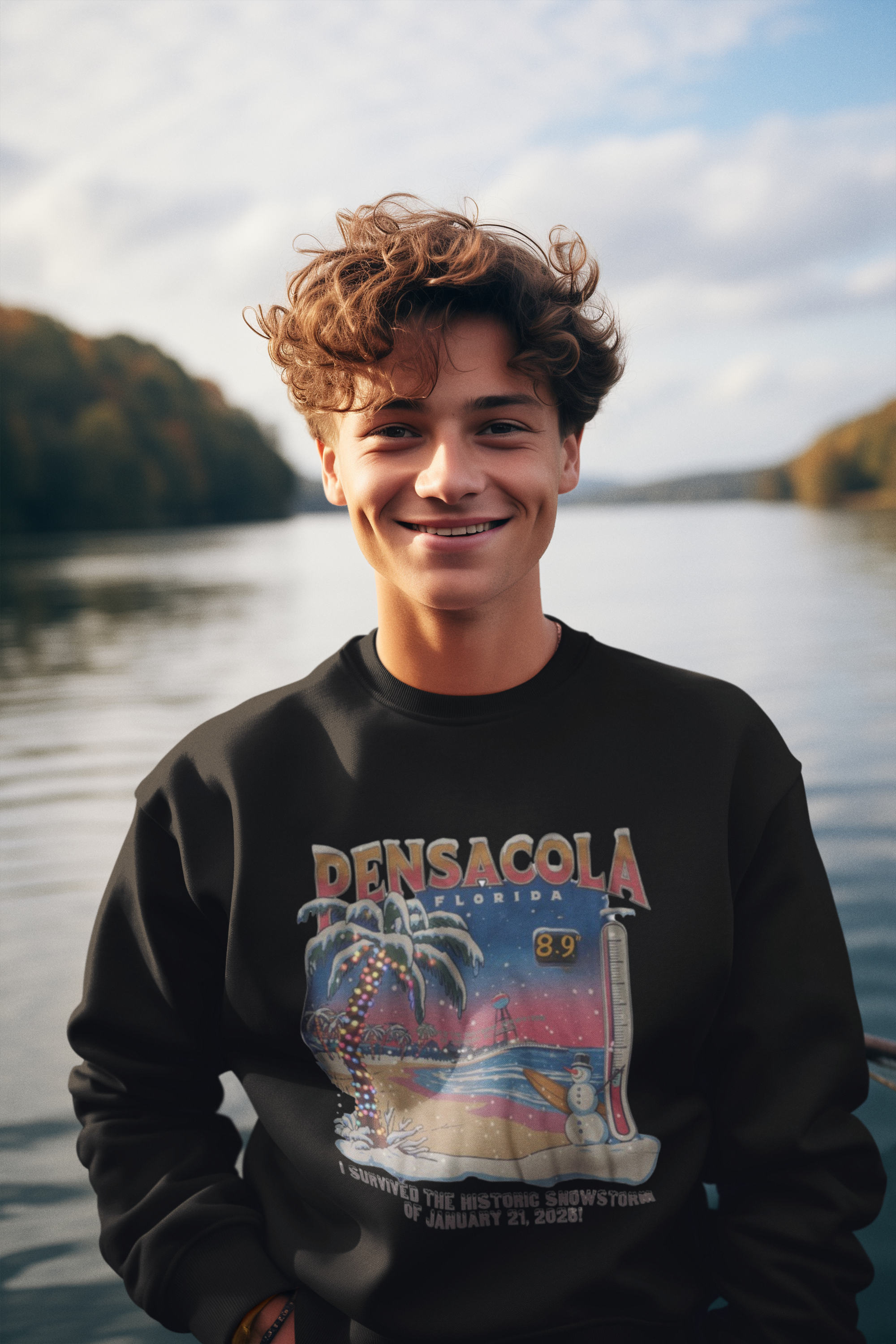 Pensacola Snowstorm 2025 Sweatshirt product thumbnail image Pensacola Snowstorm 2025 Sweatshirt product thumbnail image