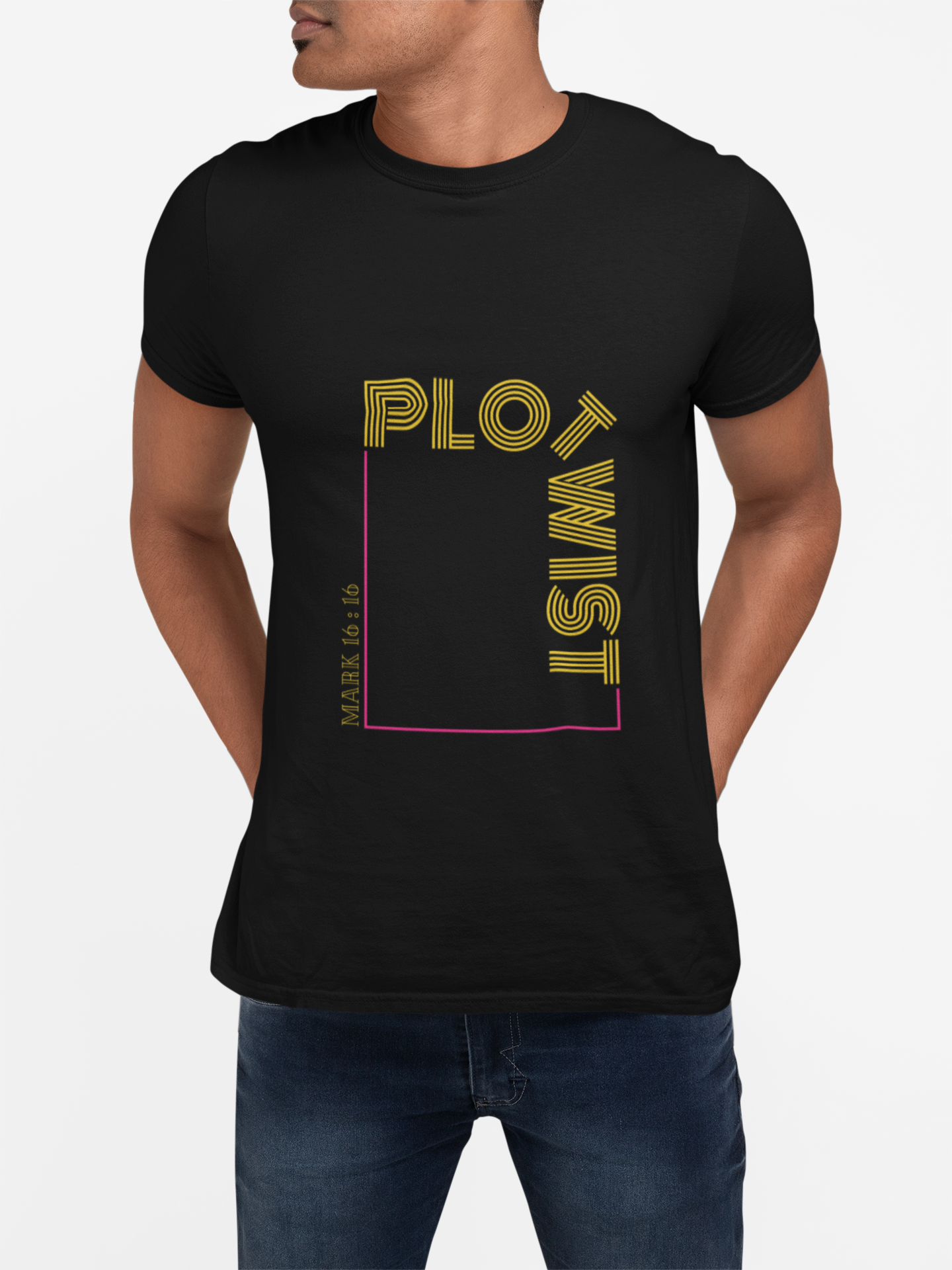 Plot Twist Mark 16:16 (Unisex Cotton Crew Tee) Plot Twist Mark 16:16 (Unisex Cotton Crew Tee)