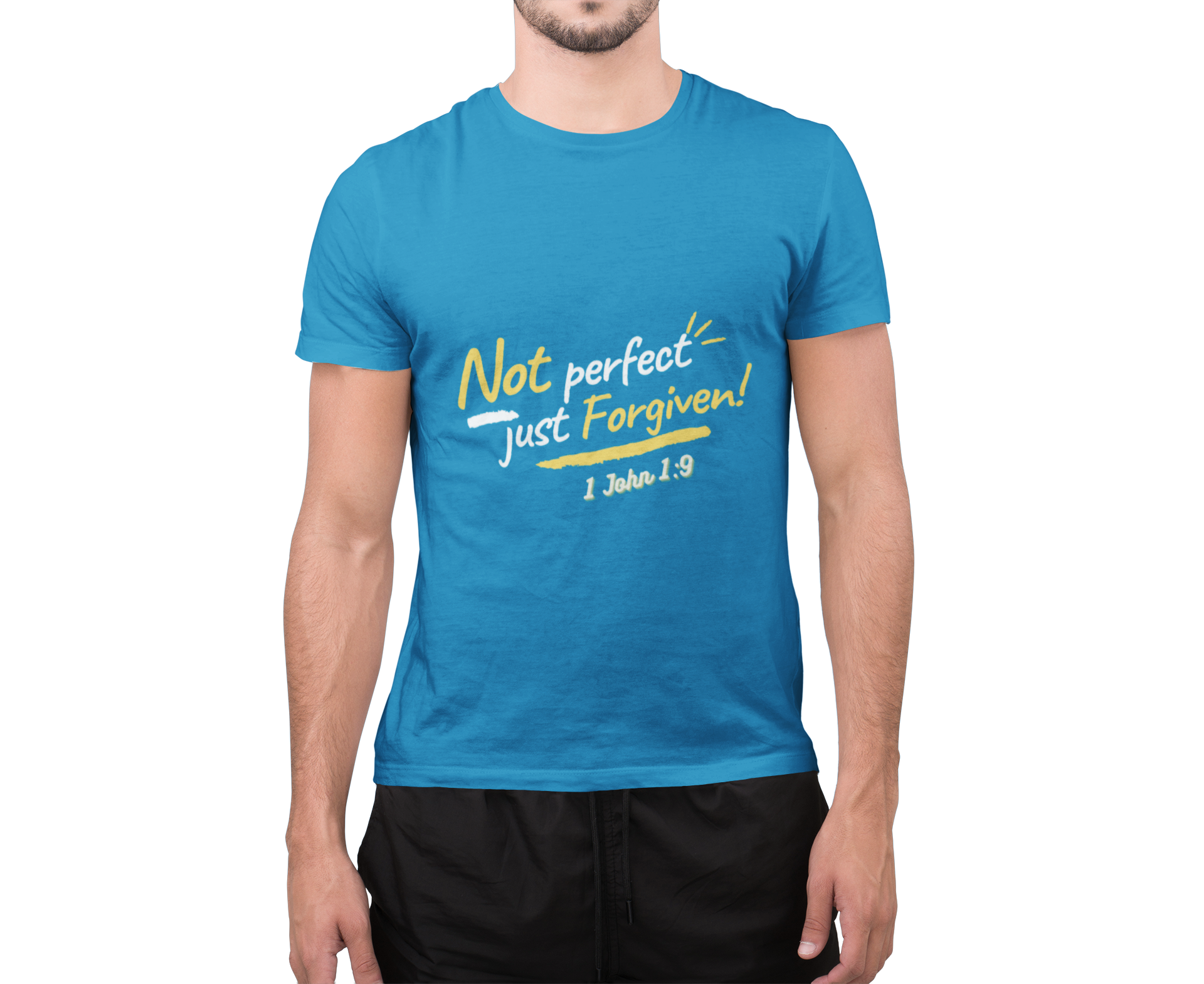 Not Perfect Just Forgiven (Unisex Cotton Crew Tee) Not Perfect Just Forgiven (Unisex Cotton Crew Tee)