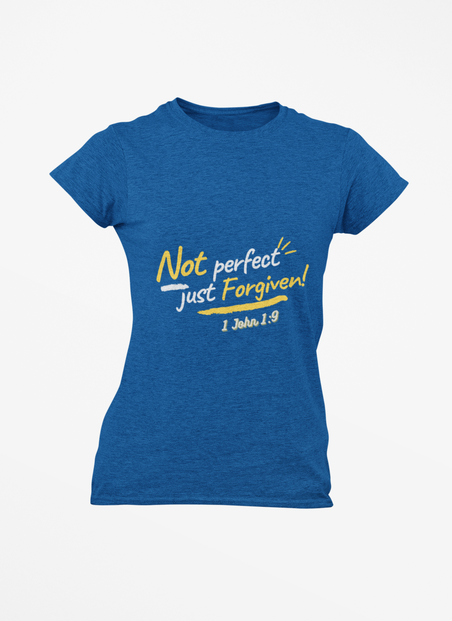 Not Perfect Just Forgiven (Woman's soft style Tee) Not Perfect Just Forgiven (Woman's soft style Tee)