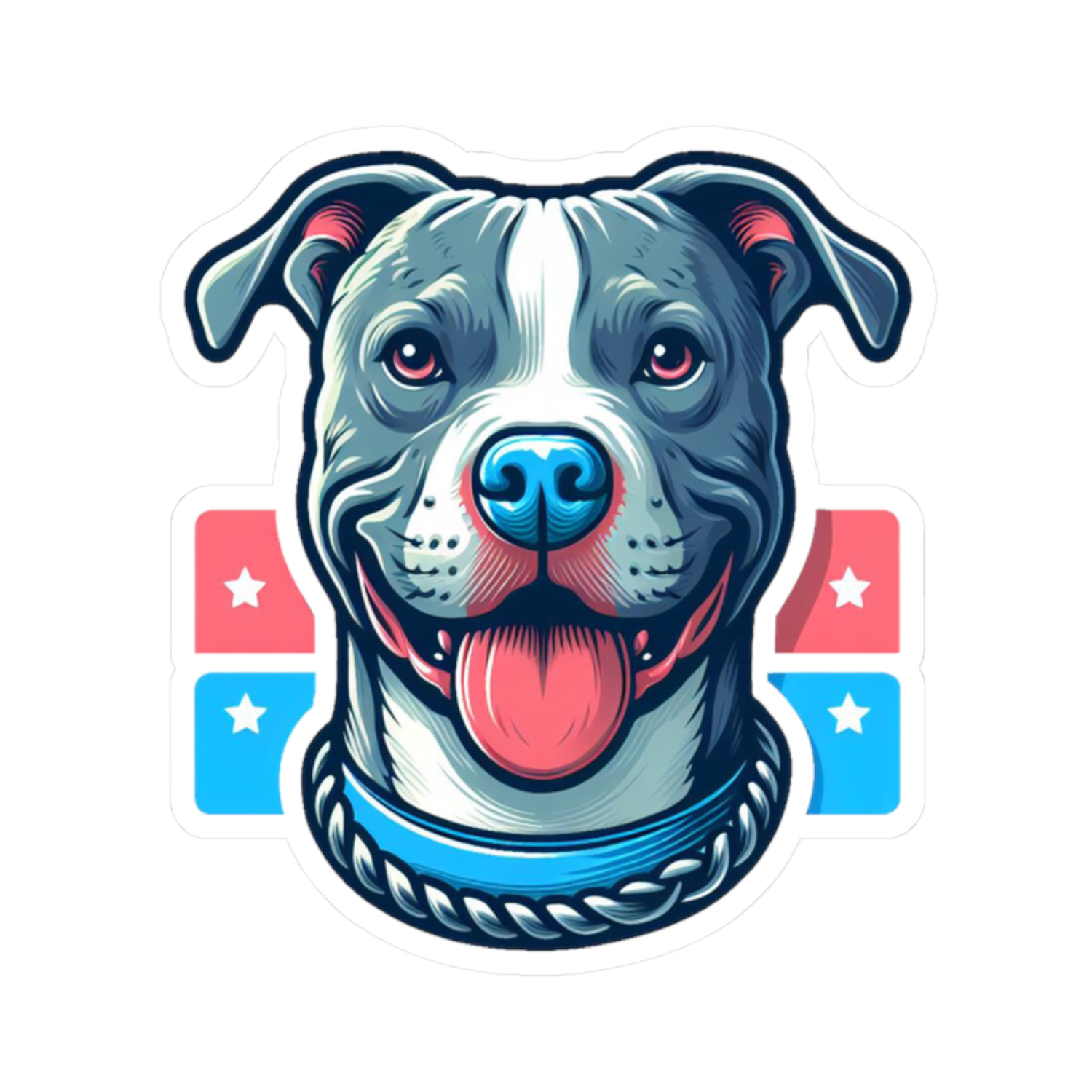 American Blue Nose Pitbull Gear Elevate Kiss-Cut Stickers product thumbnail image American Blue Nose Pitbull Gear Elevate Kiss-Cut Stickers product thumbnail image