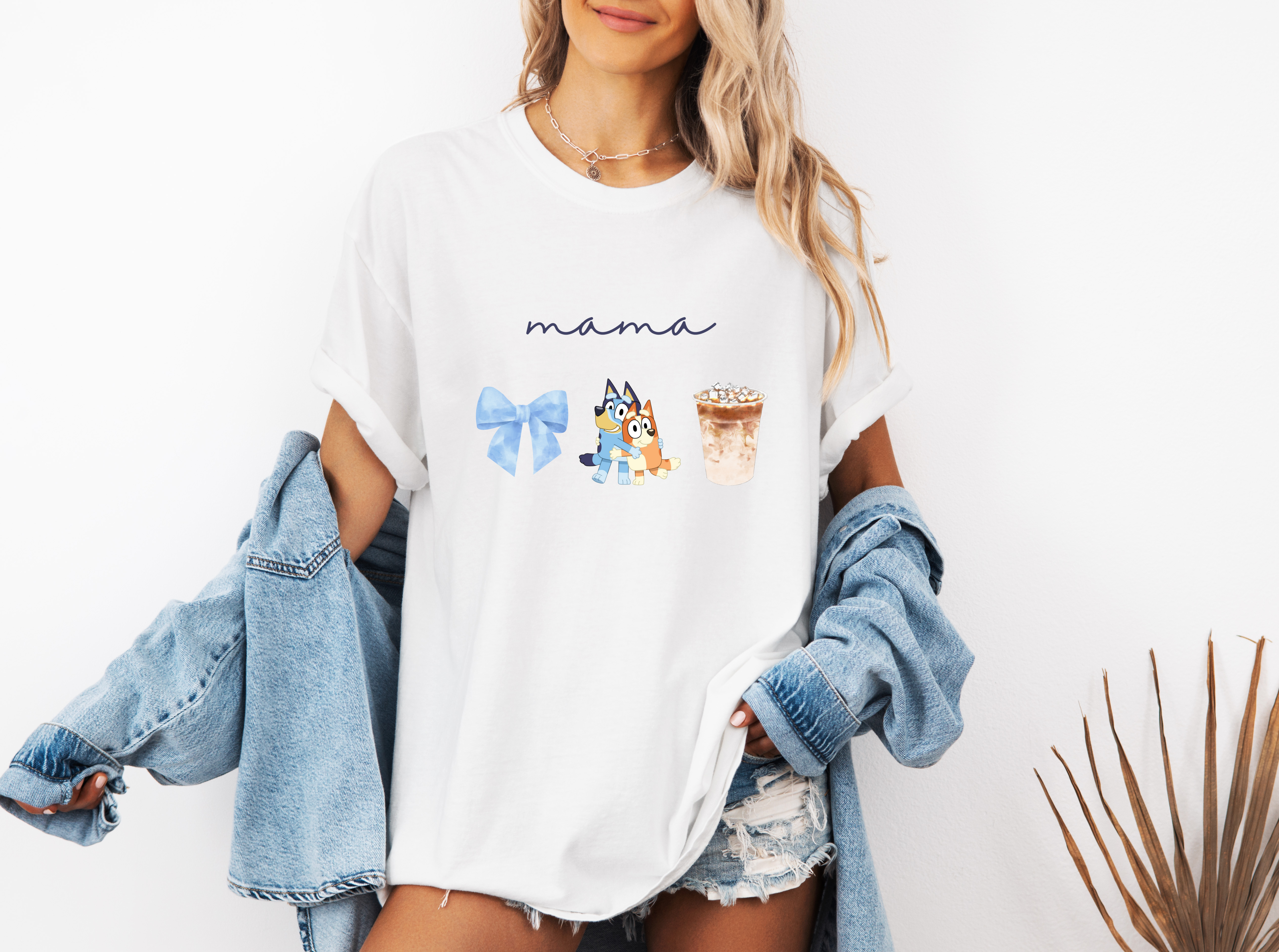 Boy Bluey Mama - Unisex Garment-Dyed T-shirt