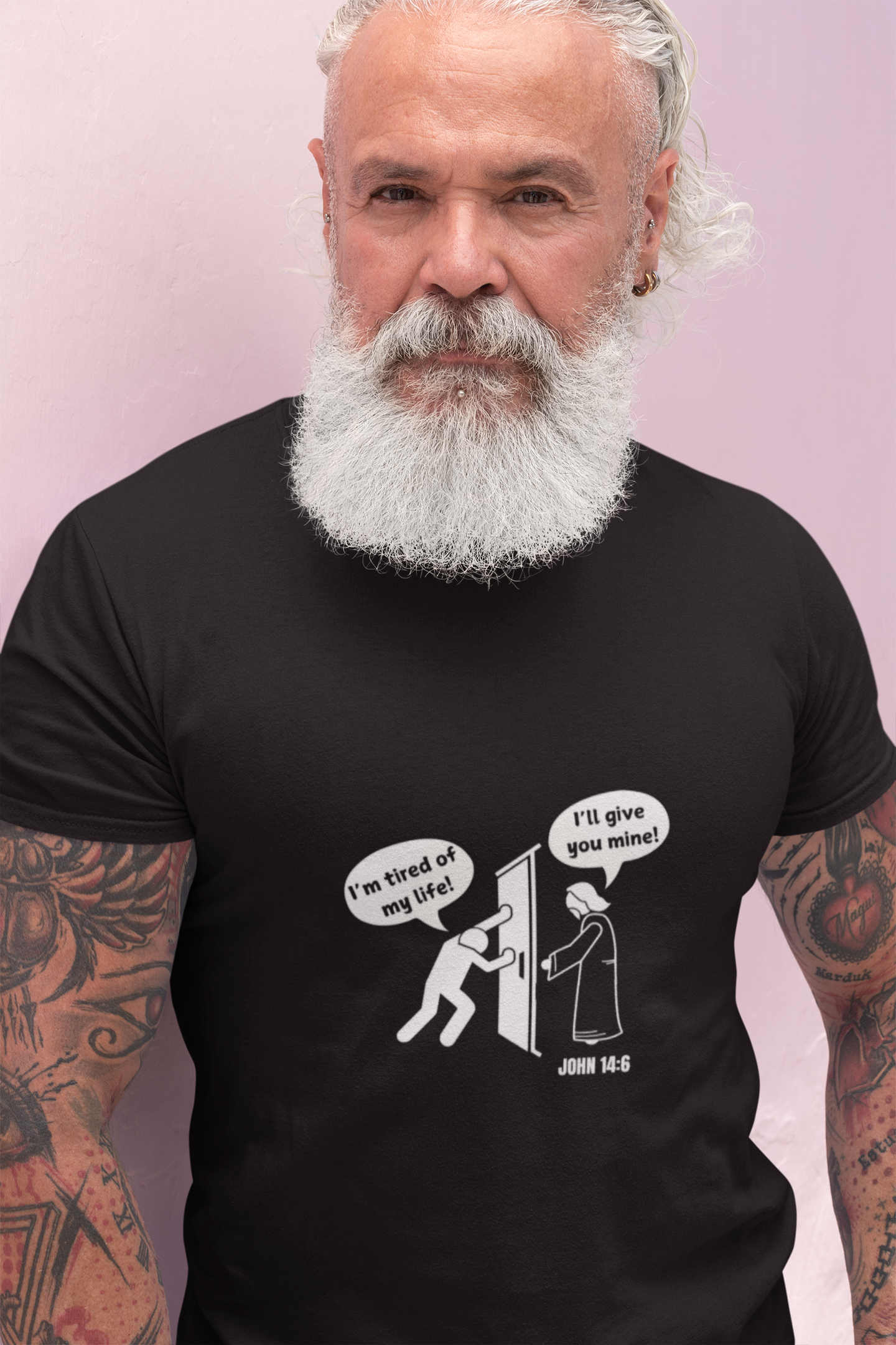 Jesus gave His Life (Unisex Cotton Crew Tee) Jesus gave His Life (Unisex Cotton Crew Tee)