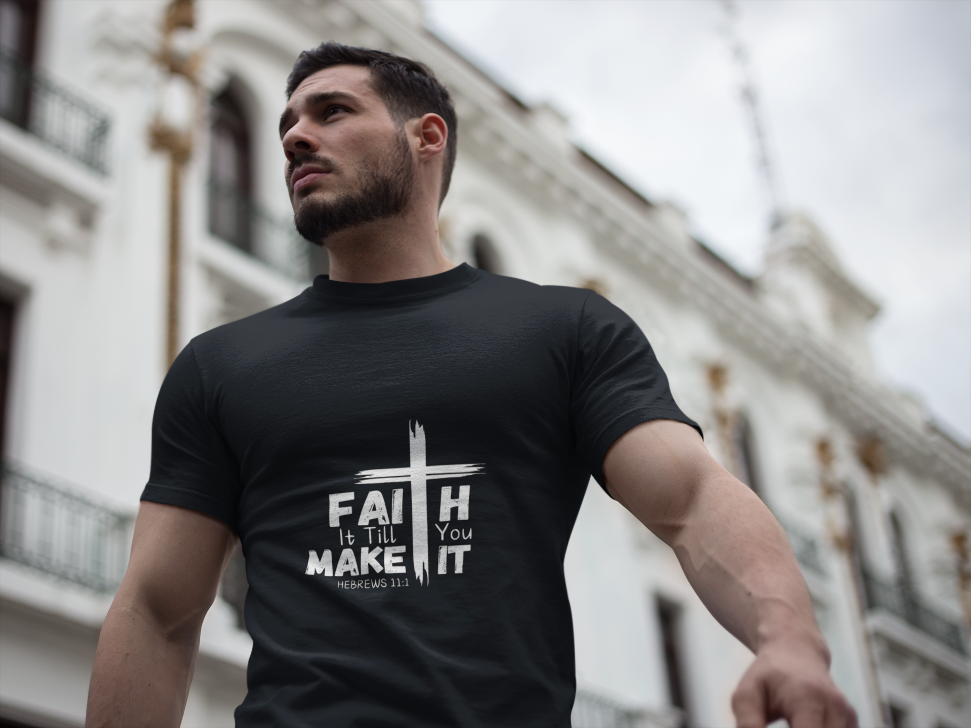 Faith It Till You Make It (Unisex Cotton Crew Tee) Faith It Till You Make It (Unisex Cotton Crew Tee)