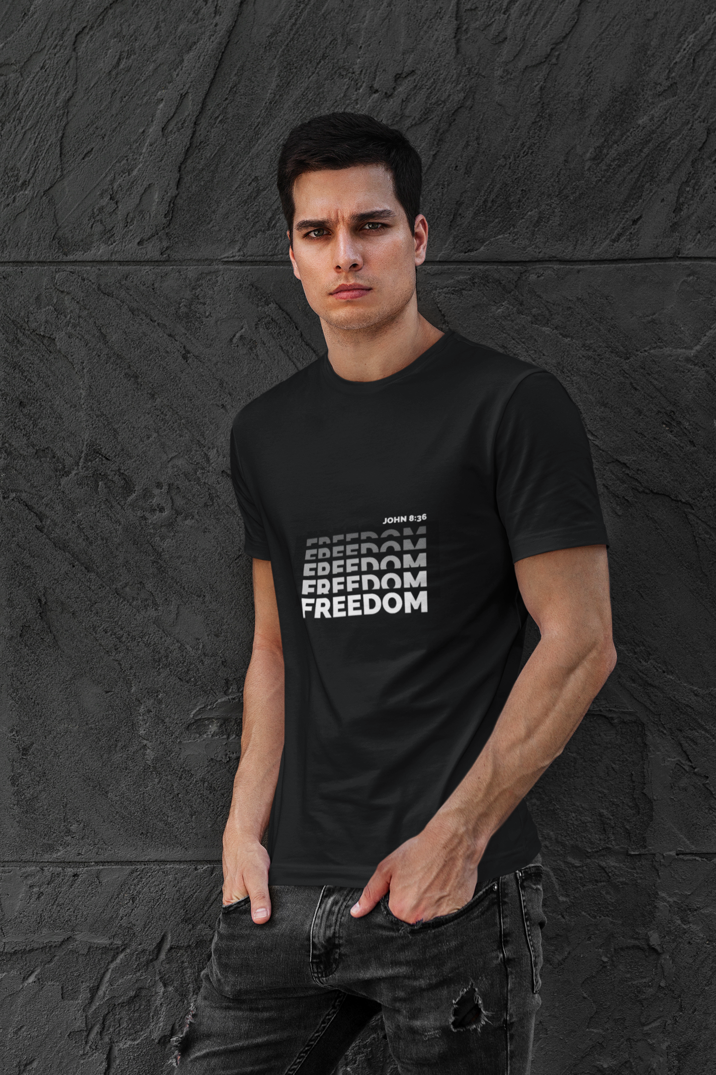 Freedom John 8:36 (Unisex Cotton Crew Tee) Freedom John 8:36 (Unisex Cotton Crew Tee)