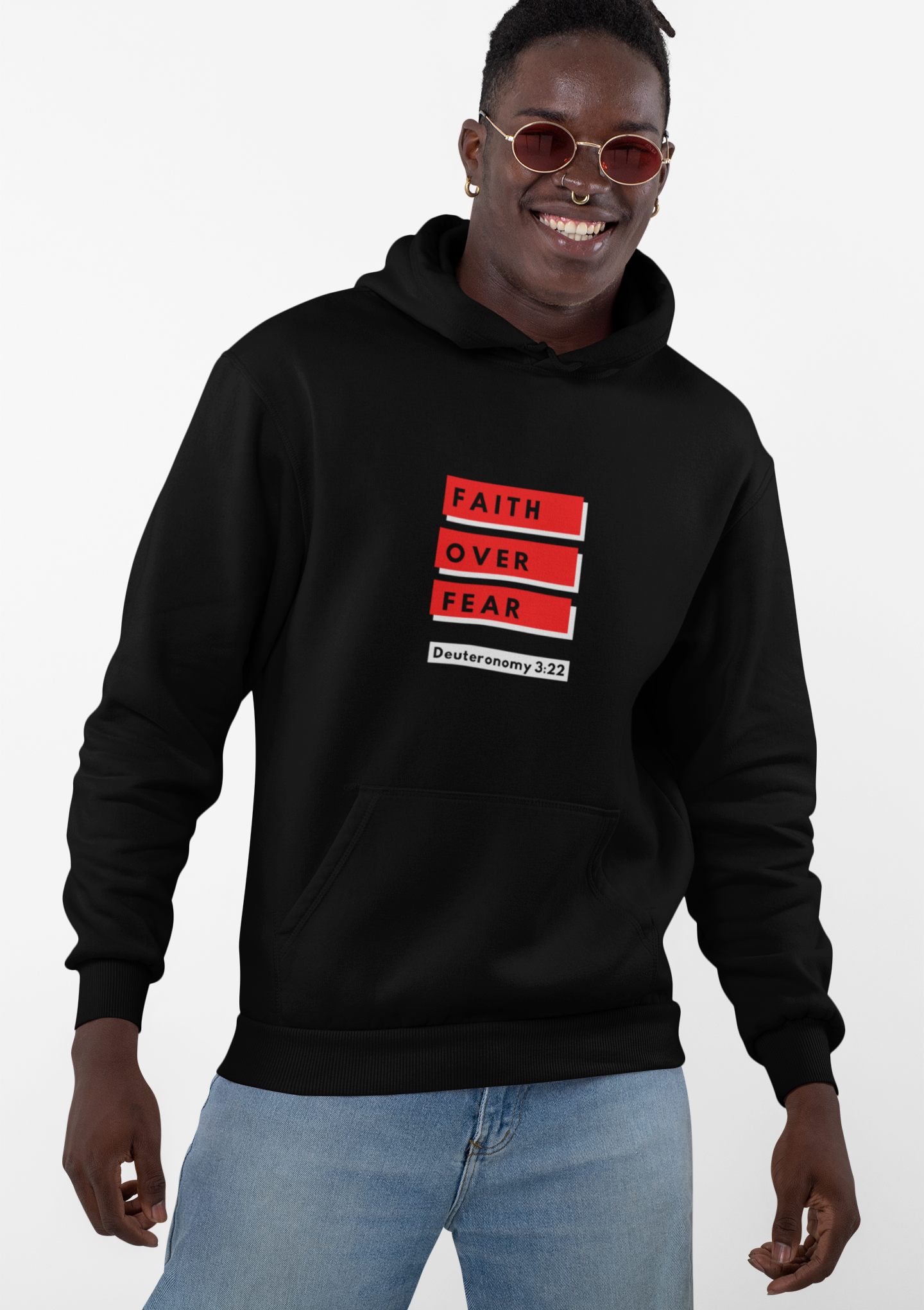 Faith Over Fear Unisex Hooded Sweatshirt Faith Over Fear Unisex Hooded Sweatshirt