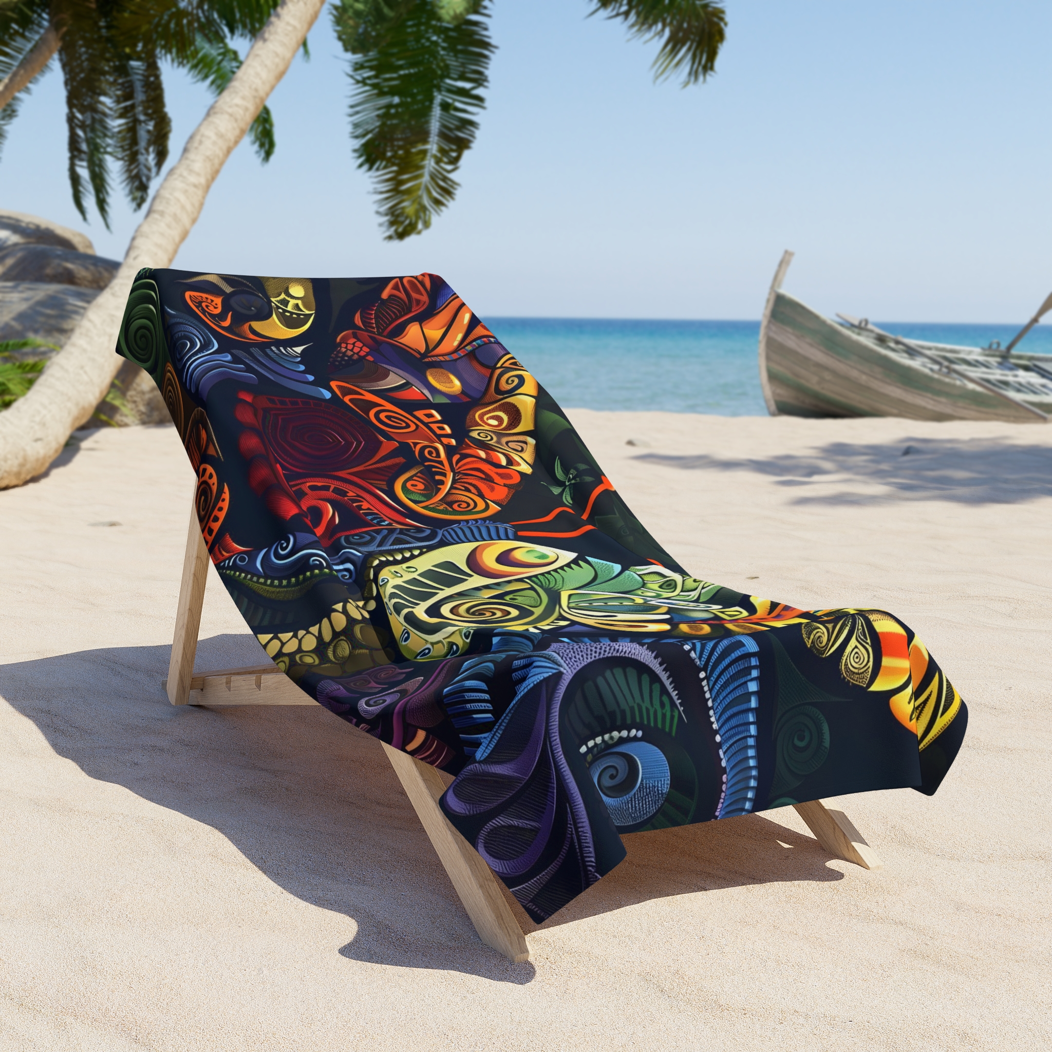 Arabesque Colorful Butterfly Beach Towel product thumbnail image Arabesque Colorful Butterfly Beach Towel product thumbnail image