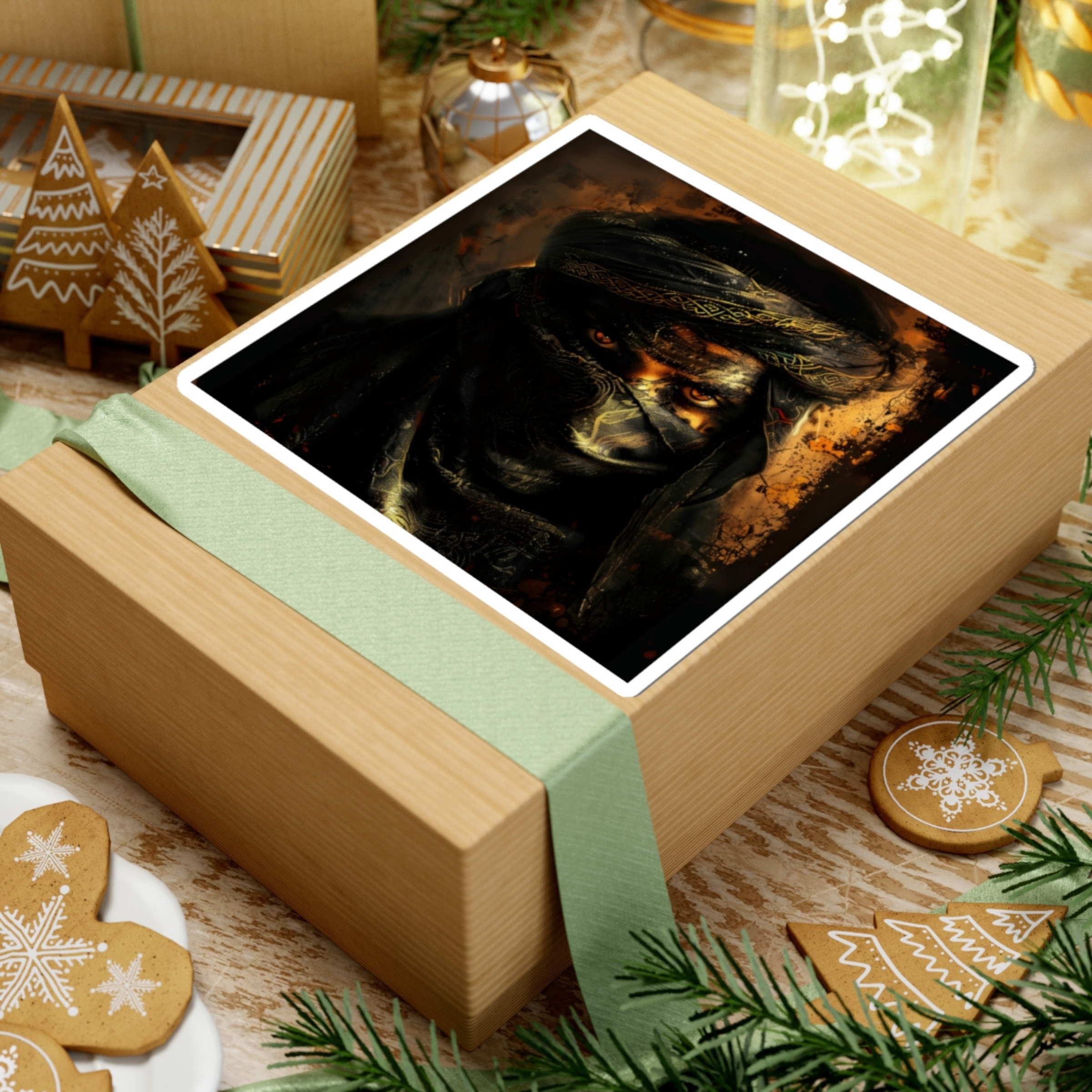 Arab Sheik Warrior Kiss-Cut Stickers Arab Sheik Warrior Kiss-Cut Stickers