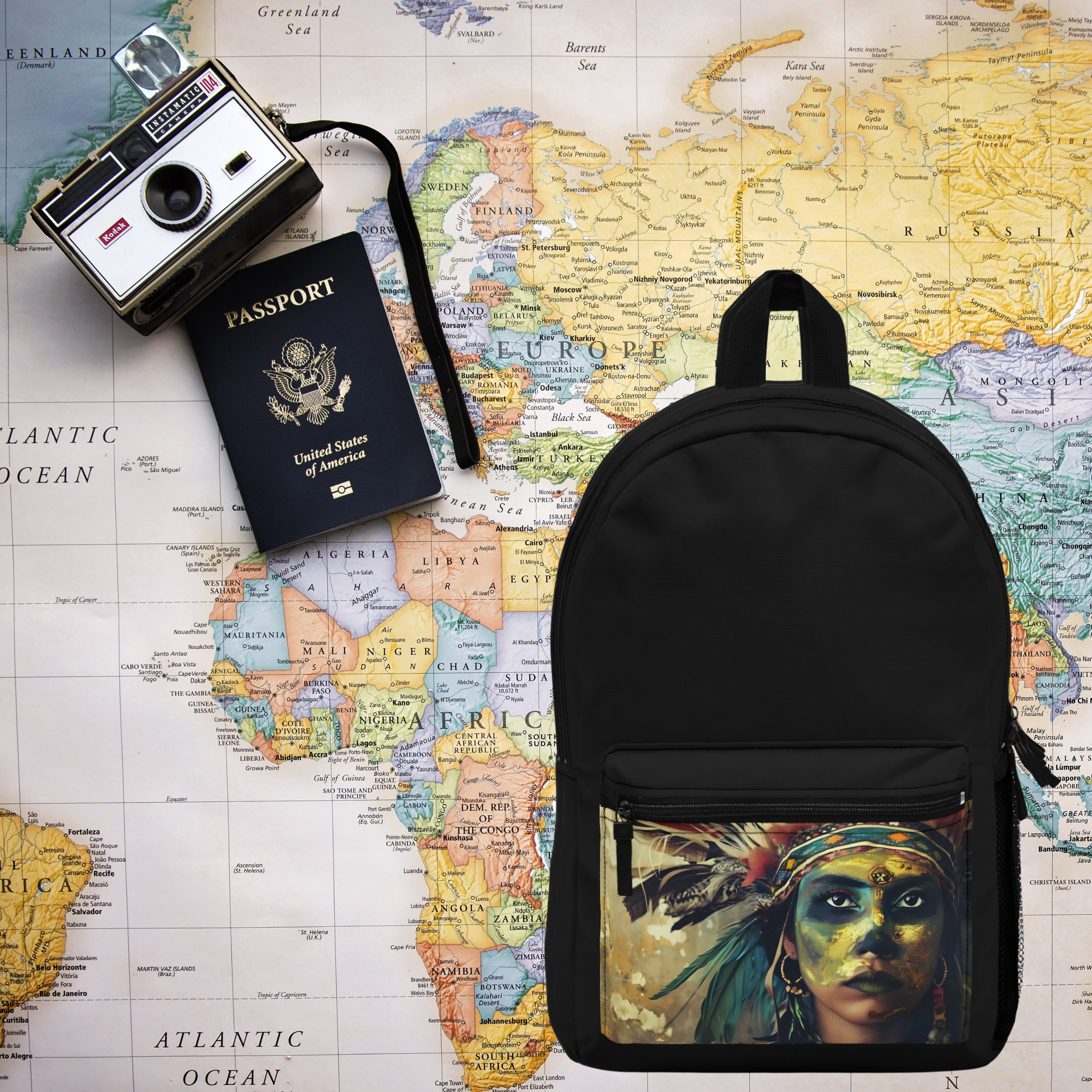 Brazilian Princess Portrait Backpack product thumbnail image Brazilian Princess Portrait Backpack product thumbnail image