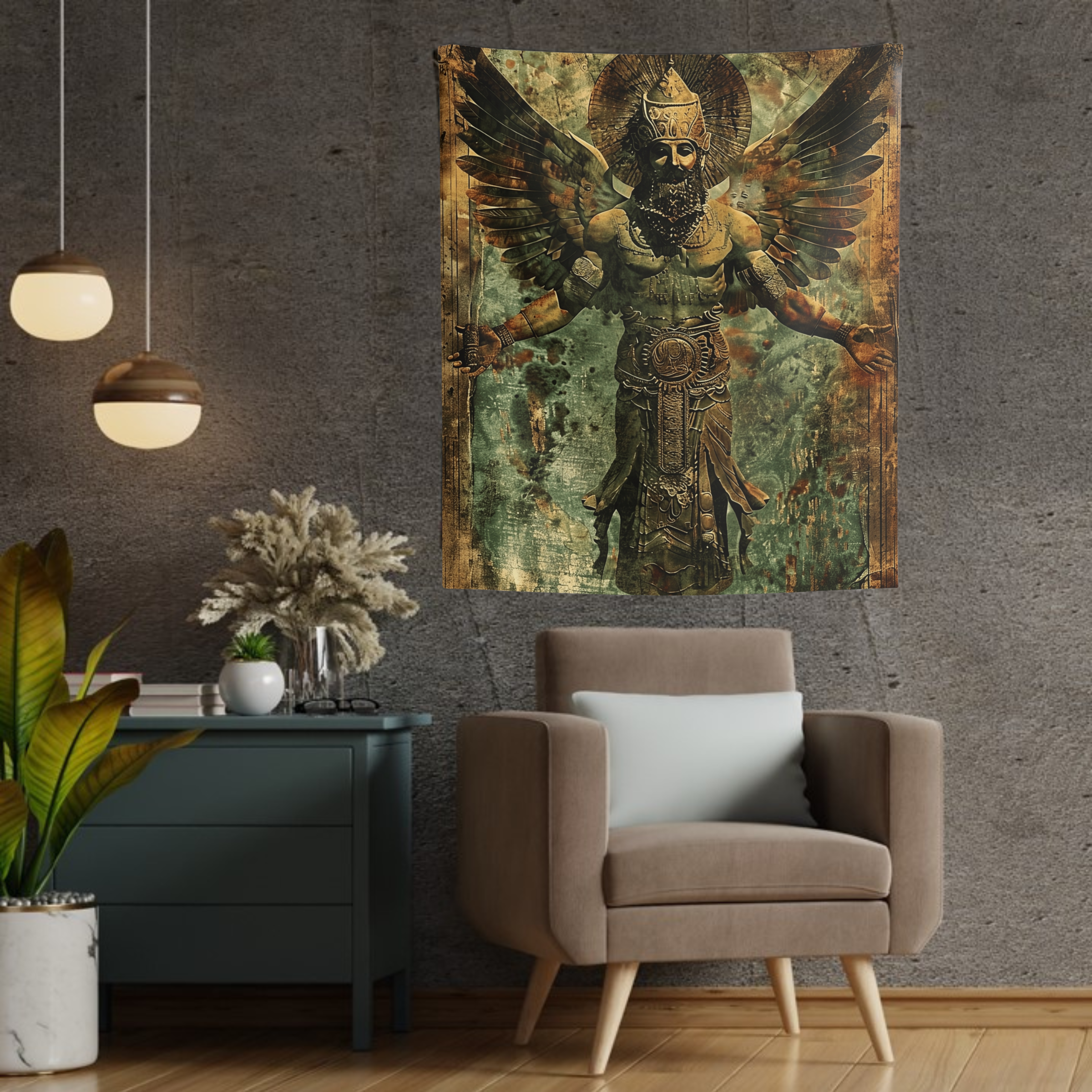 Ahura Mazda Persian God Wall Tapestries