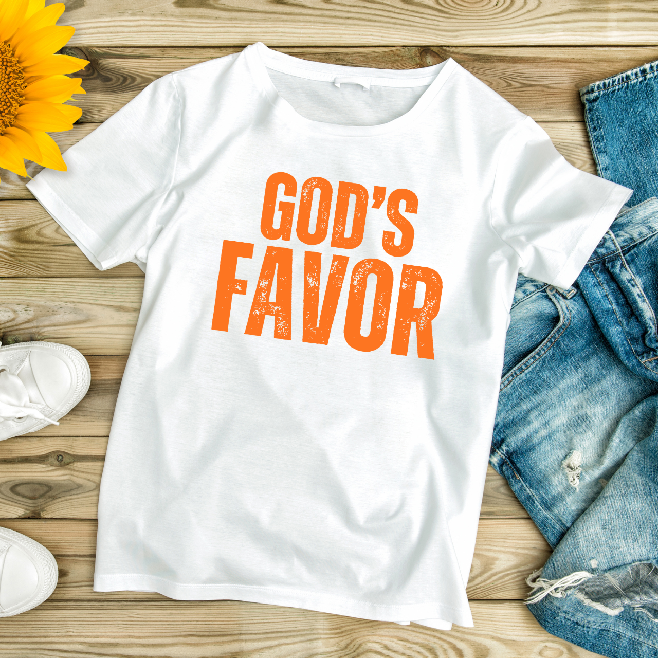 God's Favor Unisex Heavy Cotton Tee product thumbnail image God's Favor Unisex Heavy Cotton Tee product thumbnail image