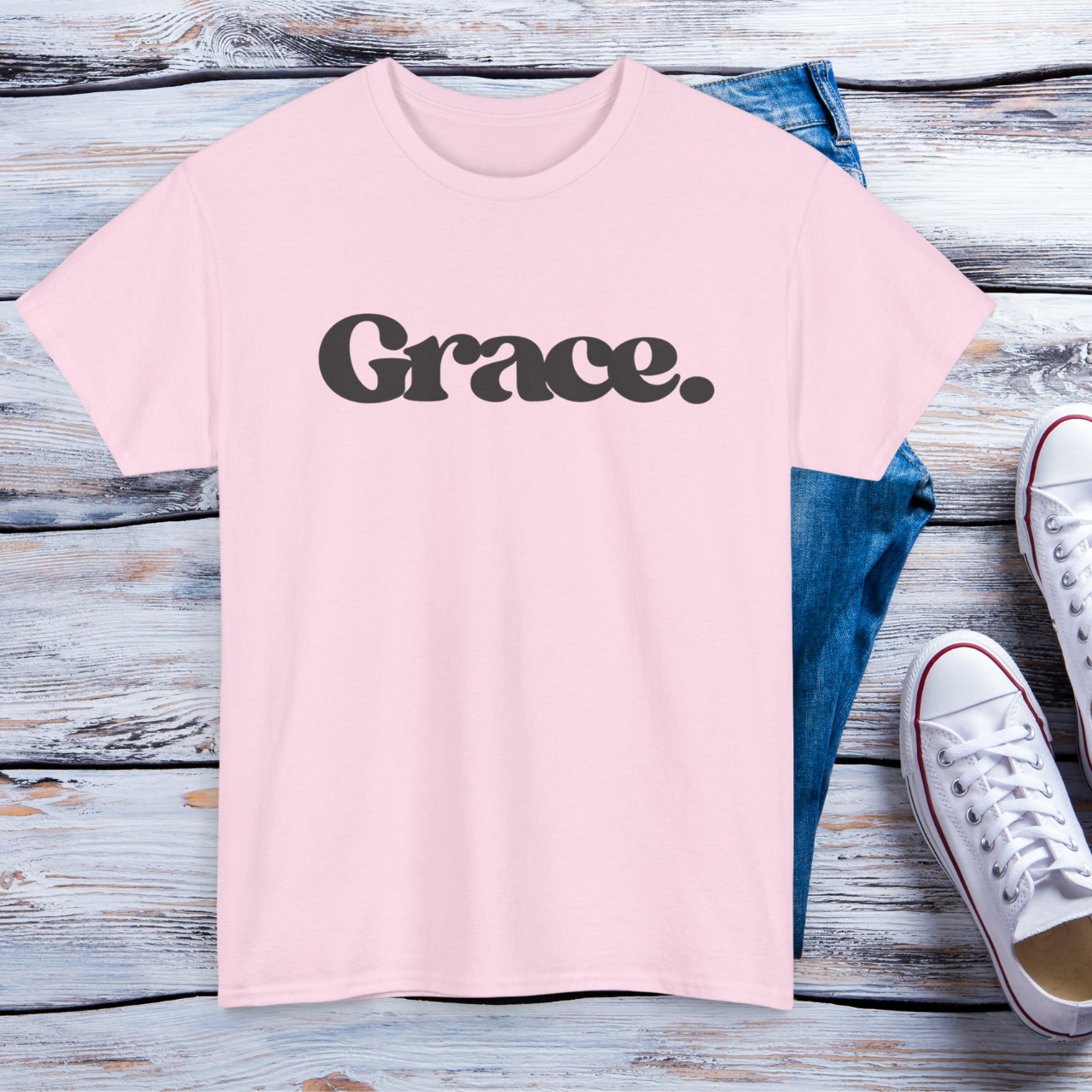 Grace Unisex Heavy Cotton Tee product thumbnail image Grace Unisex Heavy Cotton Tee product thumbnail image