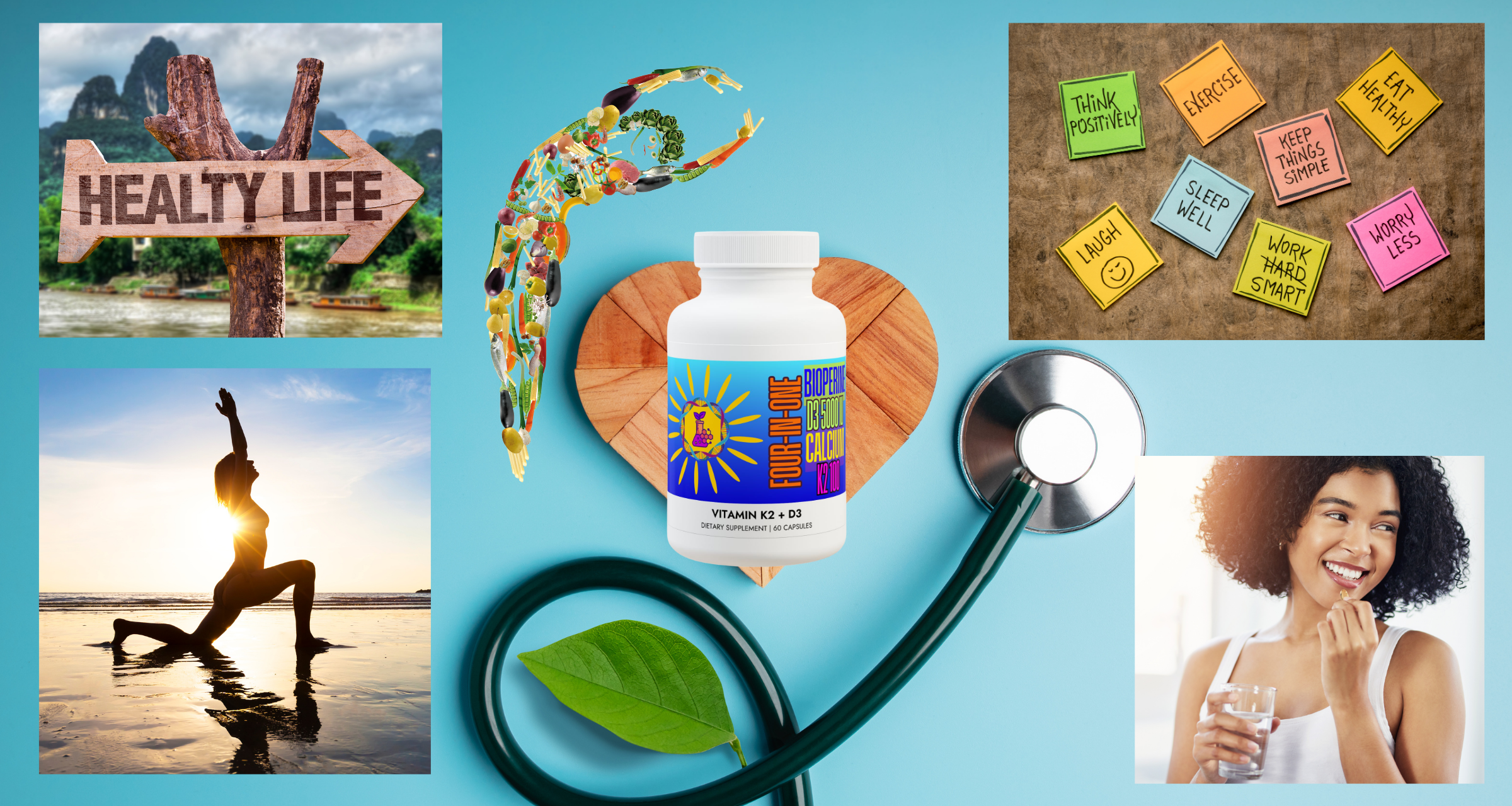 Vitamin K2 + D3 Supplement with BioPerine and Calcium (60 Vegan Capsules) Halal Kosher Bone Health and Mood Supplement One-Month Supply product thumbnail image Vitamin K2 + D3 Supplement with BioPerine and Calcium (60 Vegan Capsules) Halal Kosher Bone Health and Mood Supplement One-Month Supply product thumbnail image