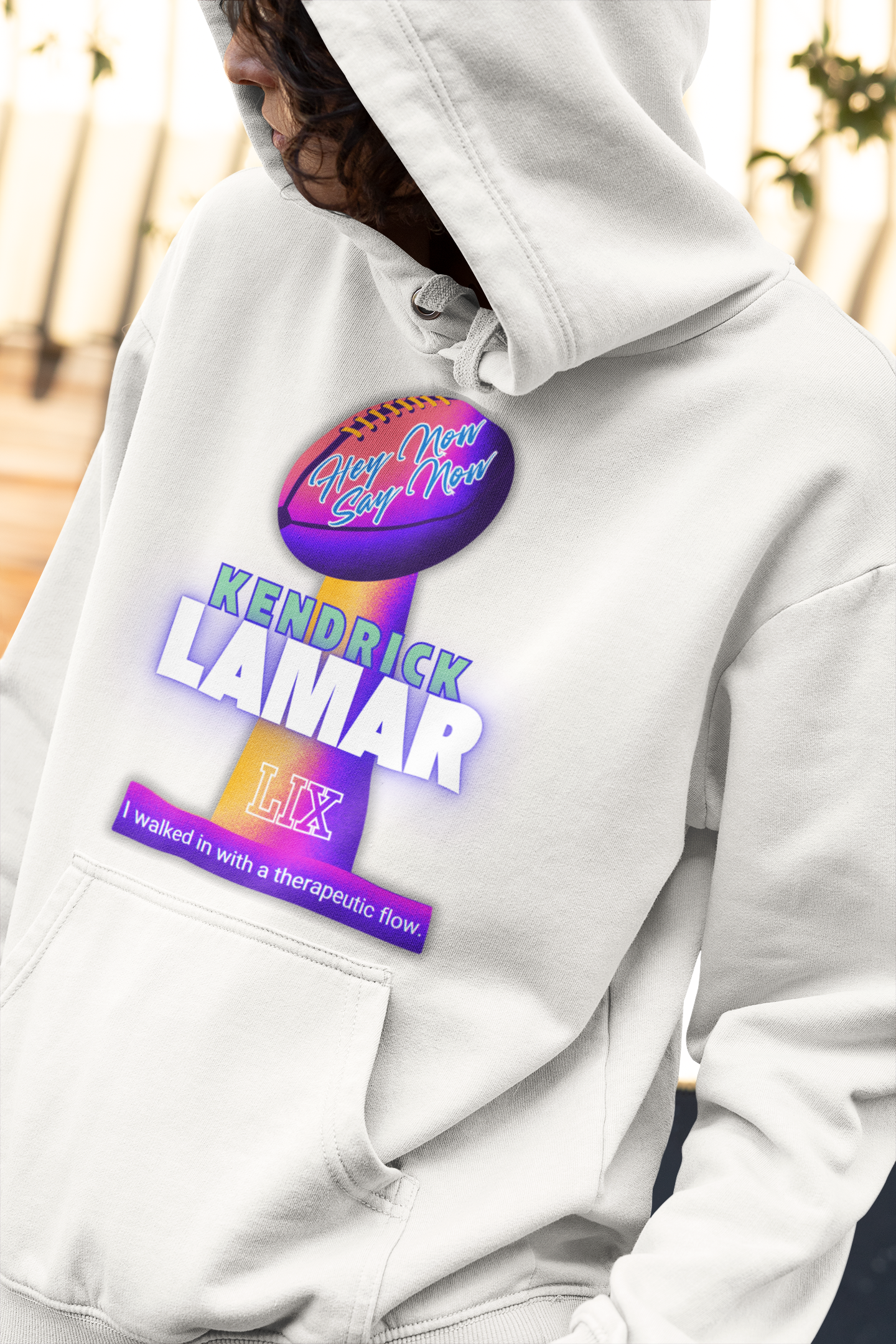 Hey Now Say Now, Kendrick Lamar Superbowl Hoodie, Superbowl Hoodie, Black History Month Shirt, Unisex Shirt, Rap Hip Hop, Compton Shirt product thumbnail image