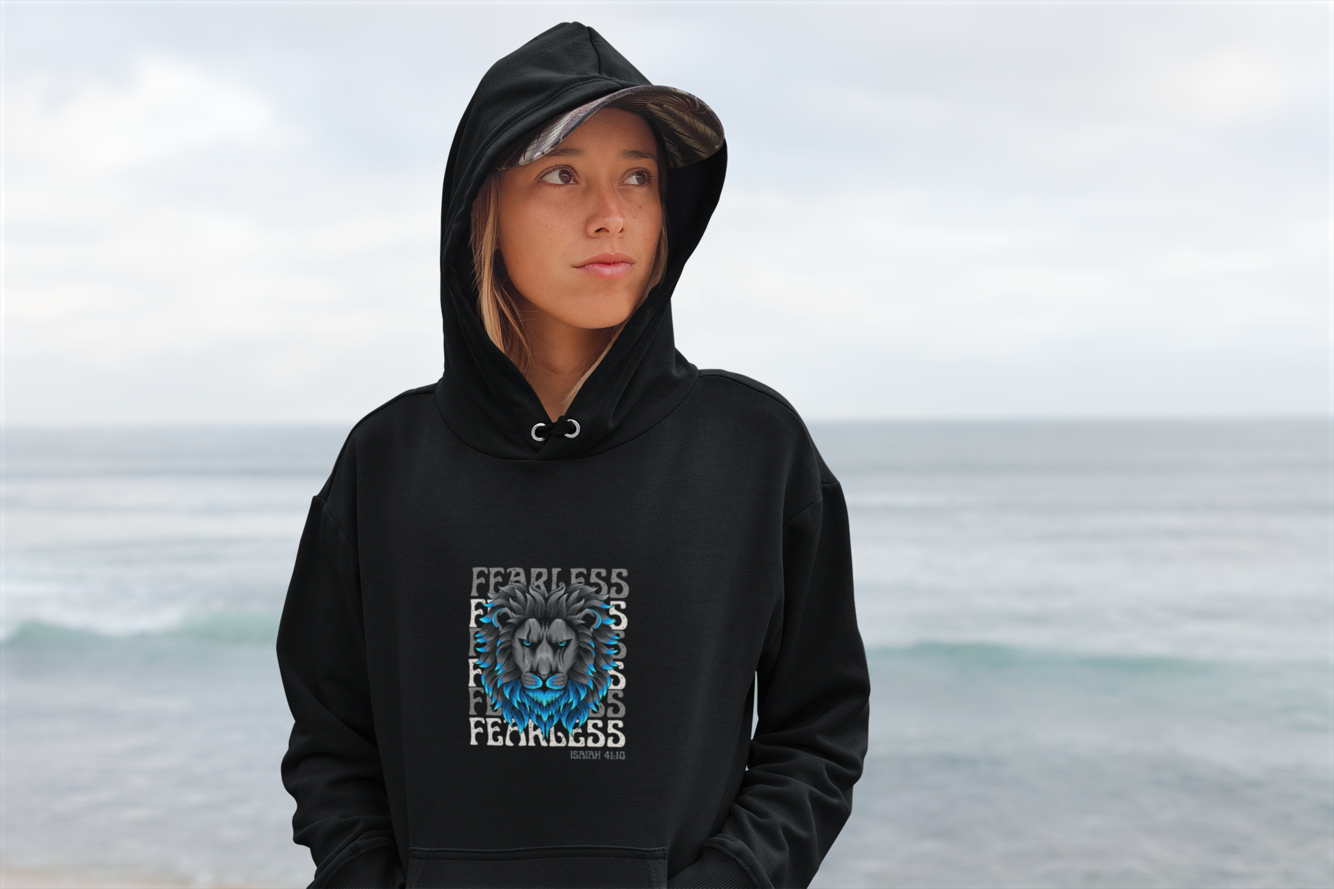 Fearless Isaiah 41:10 Unisex Hooded Sweatshirt Fearless Isaiah 41:10 Unisex Hooded Sweatshirt