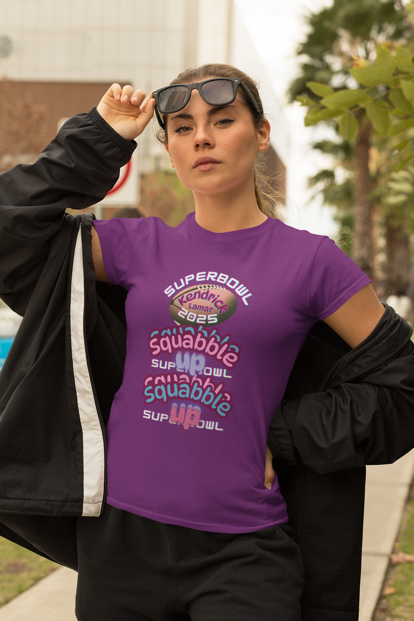 Unisex Kendrick Lamar Super Bowl Merch, Squabble Up lyric Design, Super Bowl Halftime Show Tribute, Kendrick Lamar Fan Clothing product thumbnail image