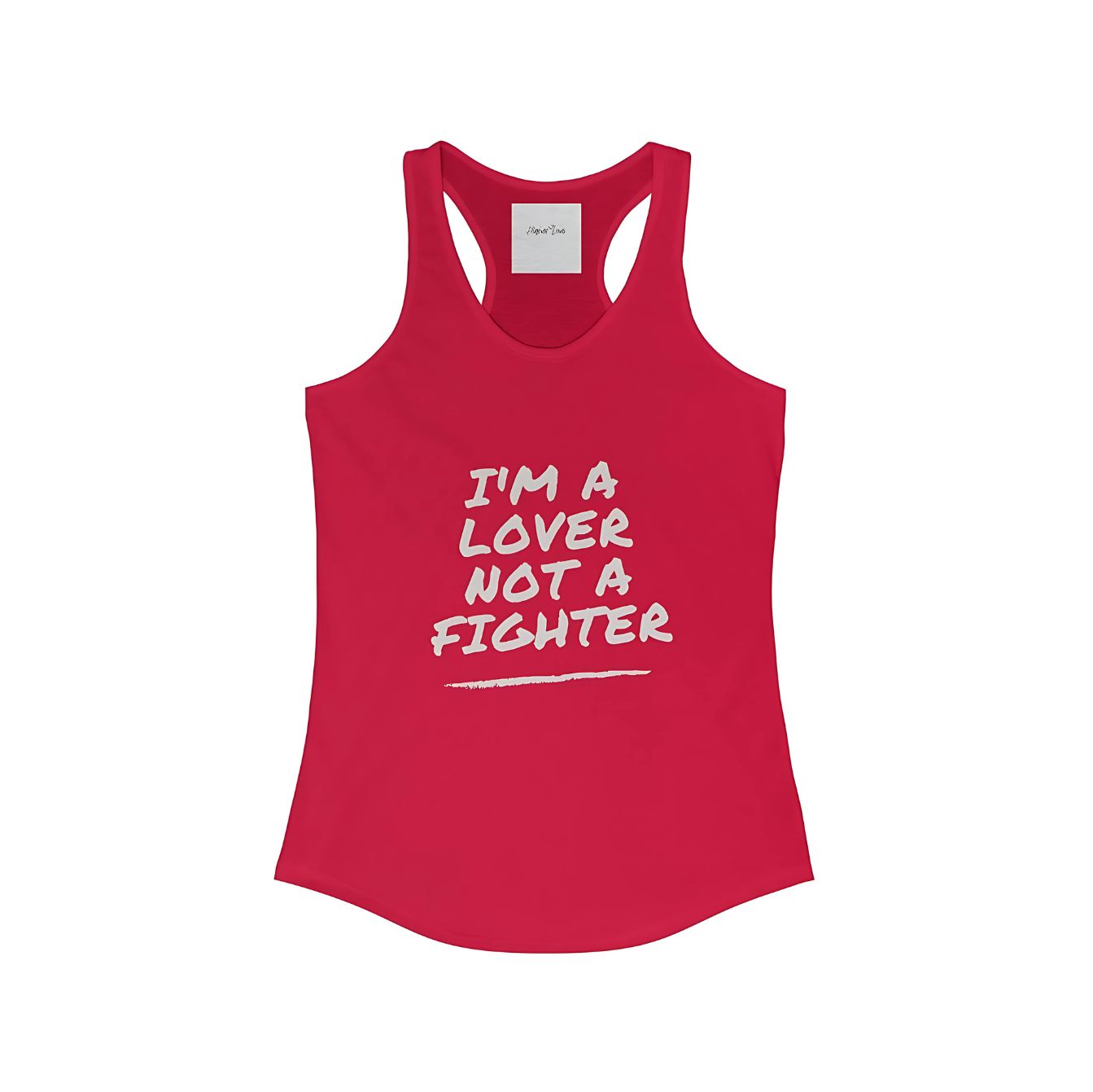 Lover Not A Fighter - Women's Racerback Tank Lover Not A Fighter - Women's Racerback Tank