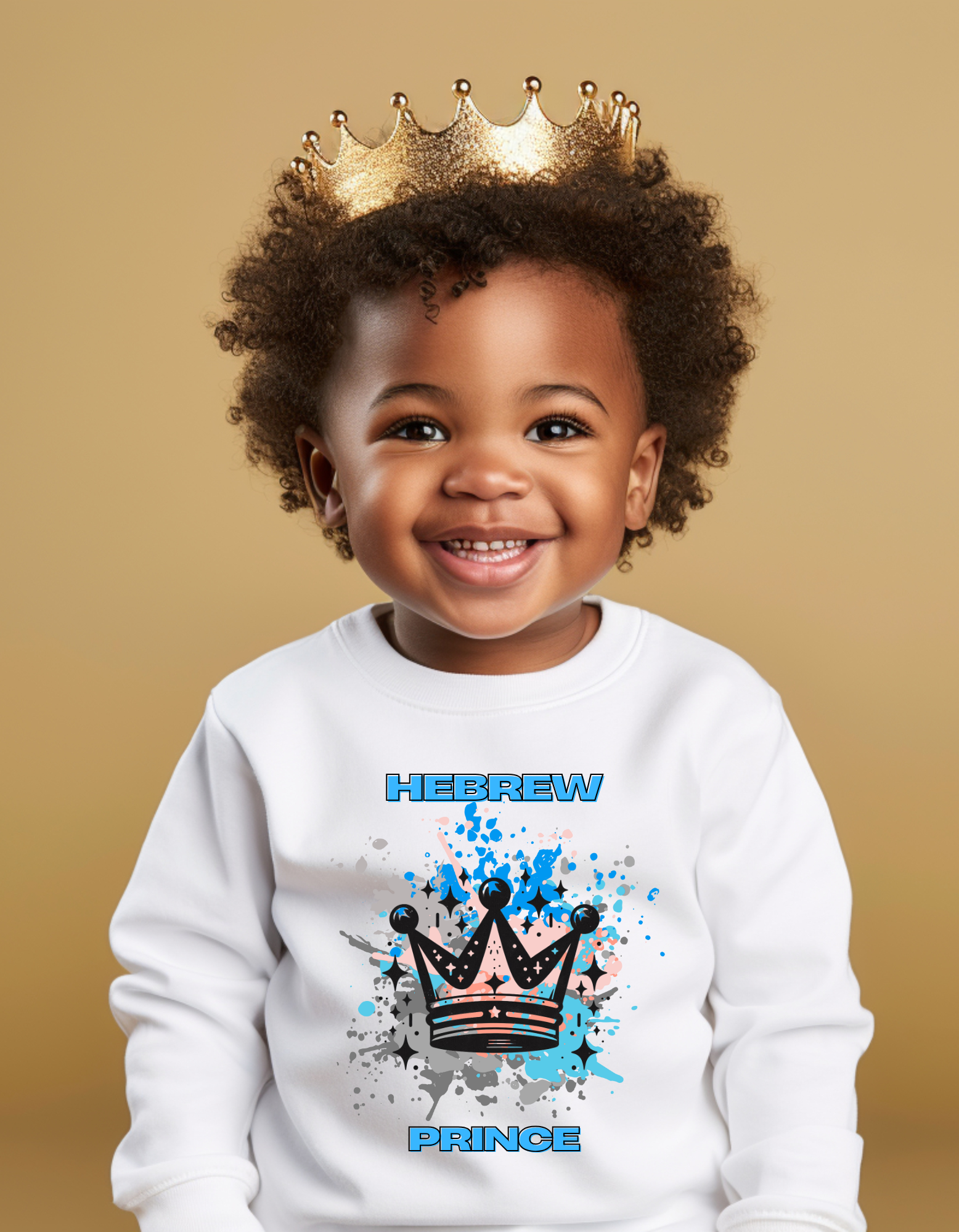 Hebrew Prince Toddler Long Sleeve Tee