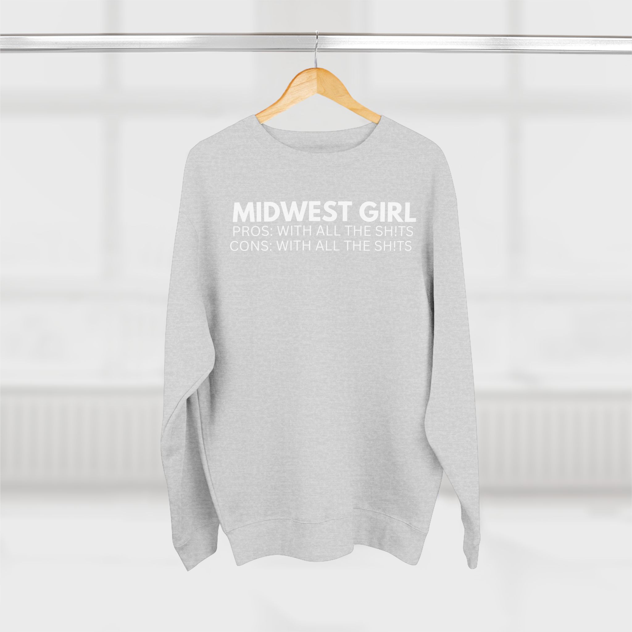 MIDWEST GIRL unisex Crewneck Sweatshirt product thumbnail image