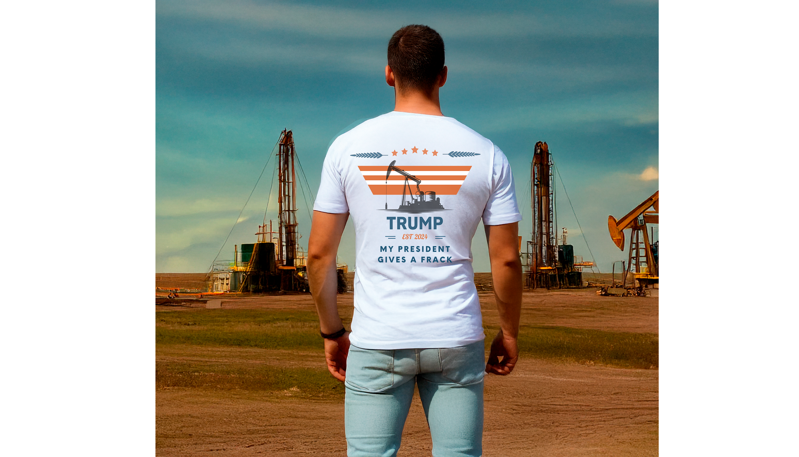 Funny Trump "My President Gives a Frack" Unisex T-Shirt-Deep Fried South Threads Funny Trump "My President Gives a Frack" Unisex T-Shirt-Deep Fried South Threads
