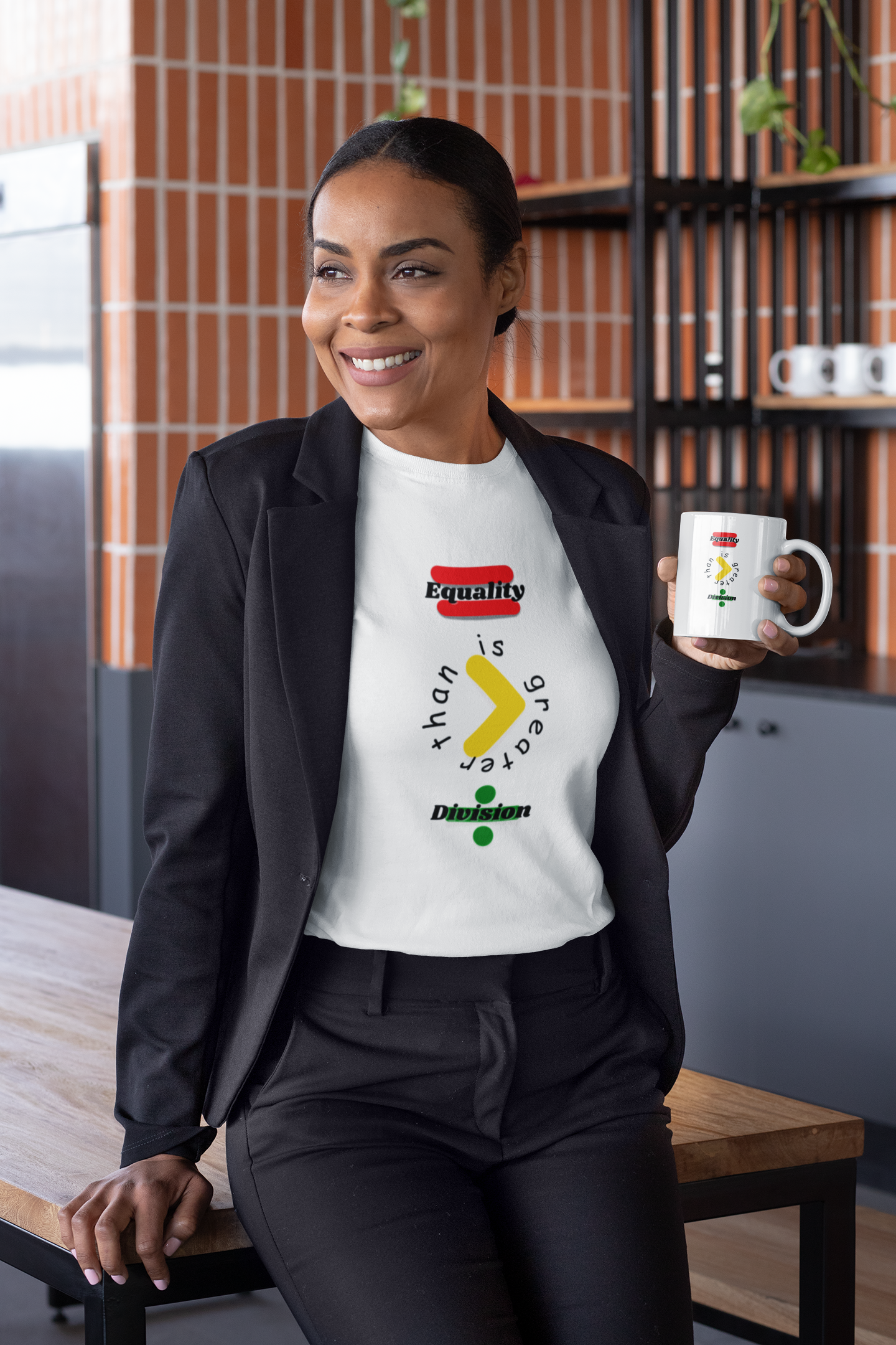 Black History Month Shirt, Equality is Greater Than T-shirts, Afrocentric T-shirts, Black Pride Shirts, T-Shirts for Black 92% Black Women product thumbnail image