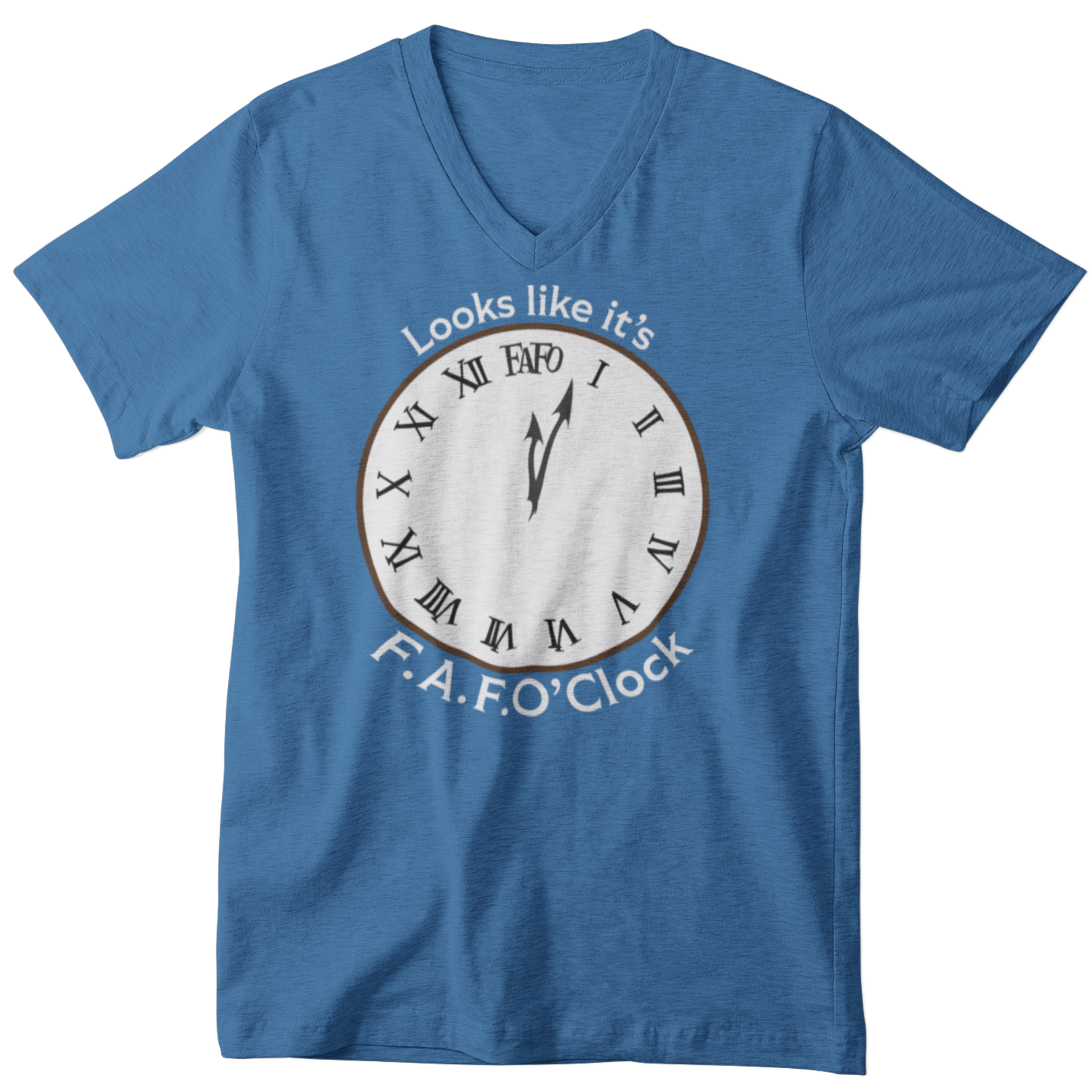 Men's V-Neck FAFO'Clock Tee product thumbnail image Men's V-Neck FAFO'Clock Tee product thumbnail image