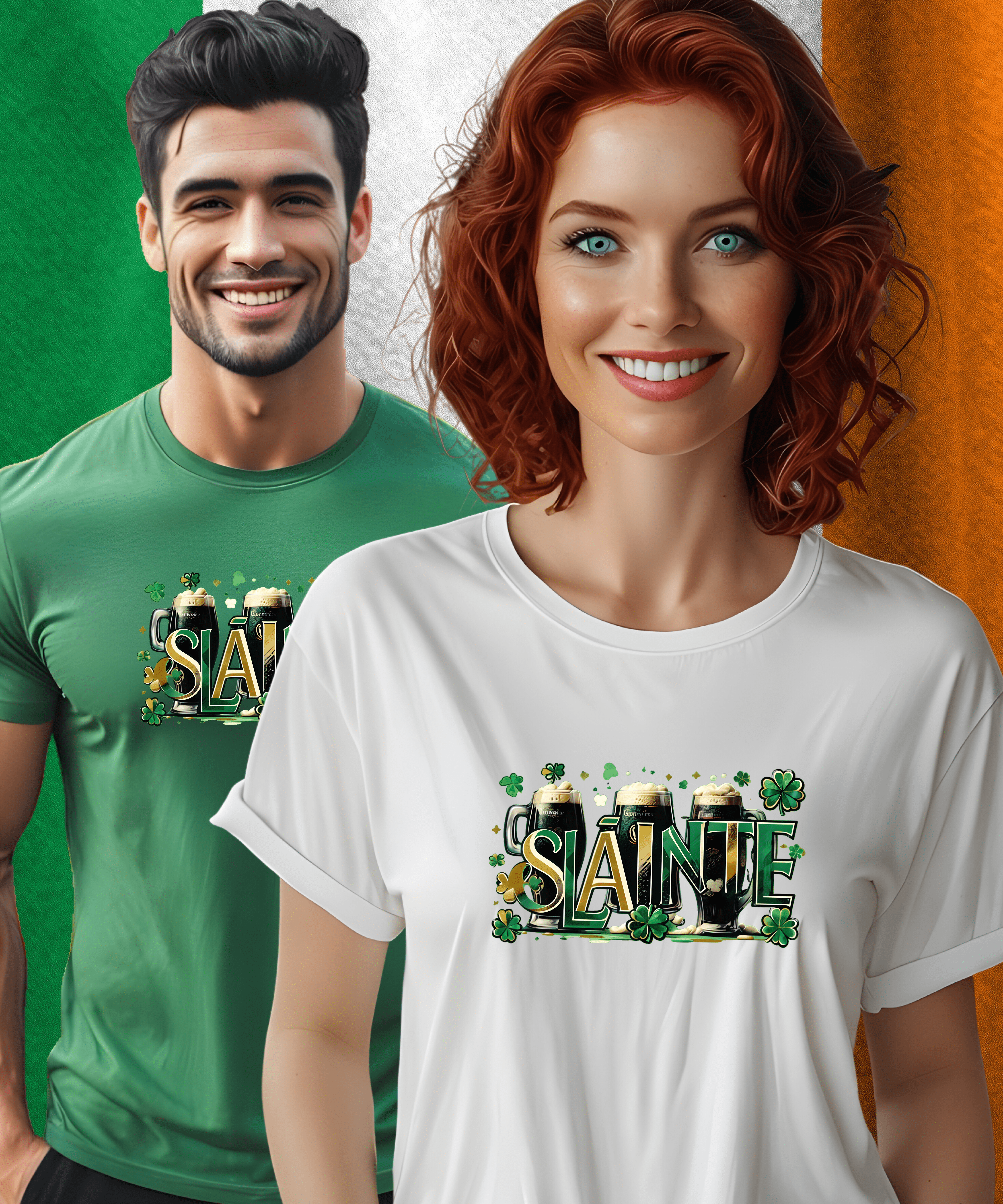 🇮🇪 Sláinte! 🍀Irish Beer Comfy T-Shirt🍀St. Patrick's Day🍀 Unisex Tee for Beer Lovers and Irish Pride 🇮🇪 product thumbnail image