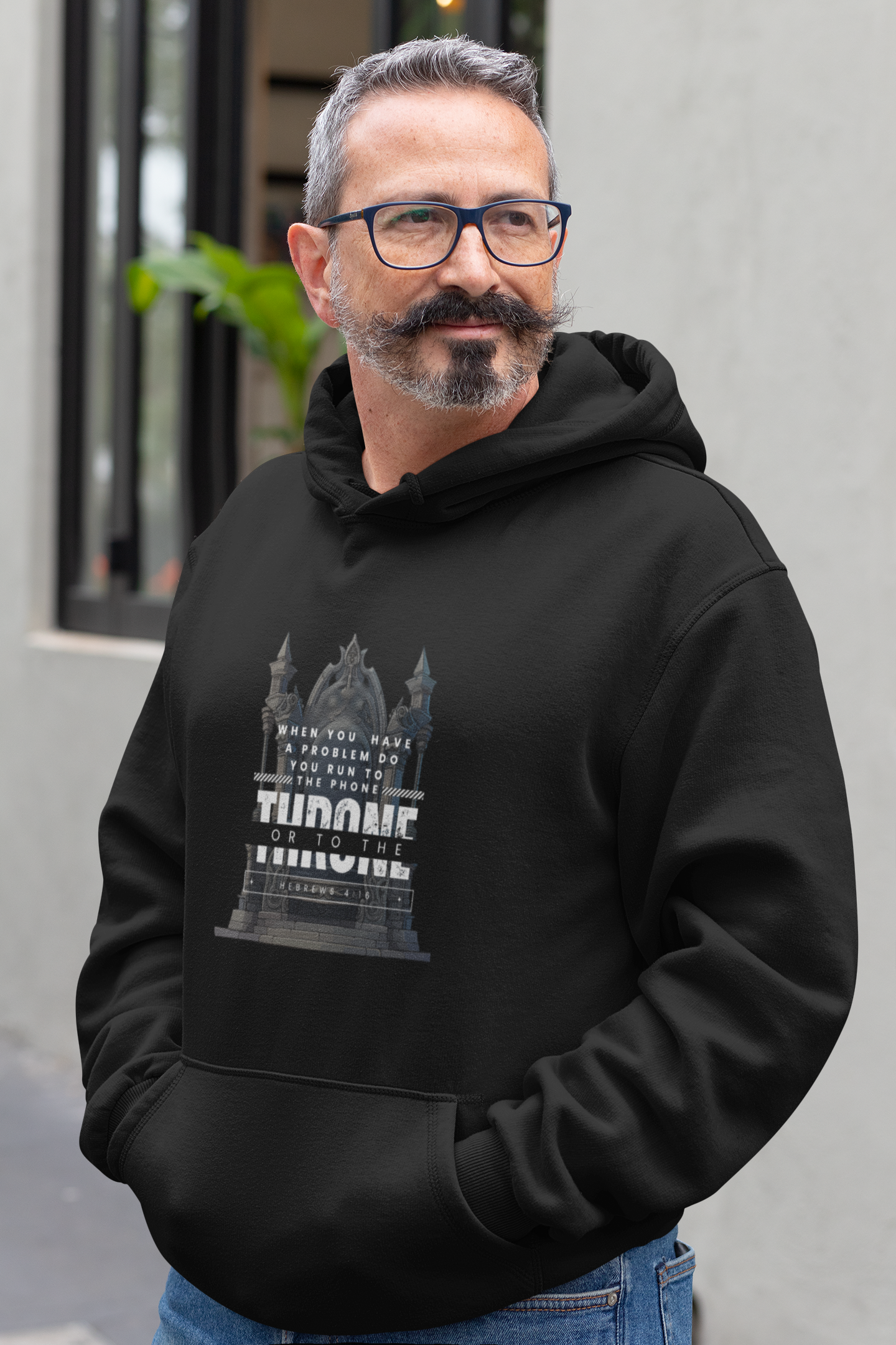 The Phone or The Throne Unisex Hooded Sweatshirt product thumbnail image