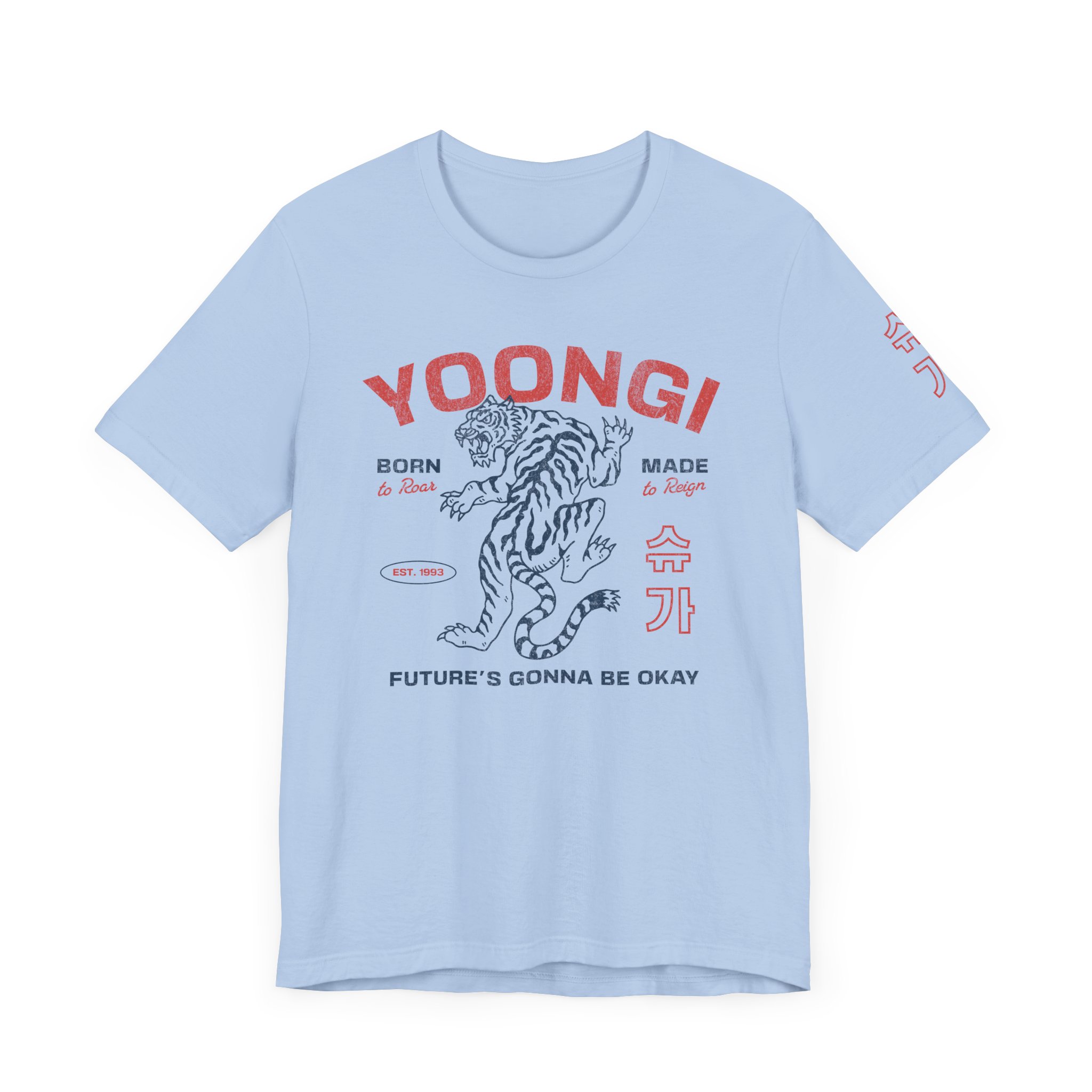 Yoongi Bias Tee with FRONT and SLEEVE Print, Designed for ARMY by ARMY product thumbnail image Yoongi Bias Tee with FRONT and SLEEVE Print, Designed for ARMY by ARMY product thumbnail image