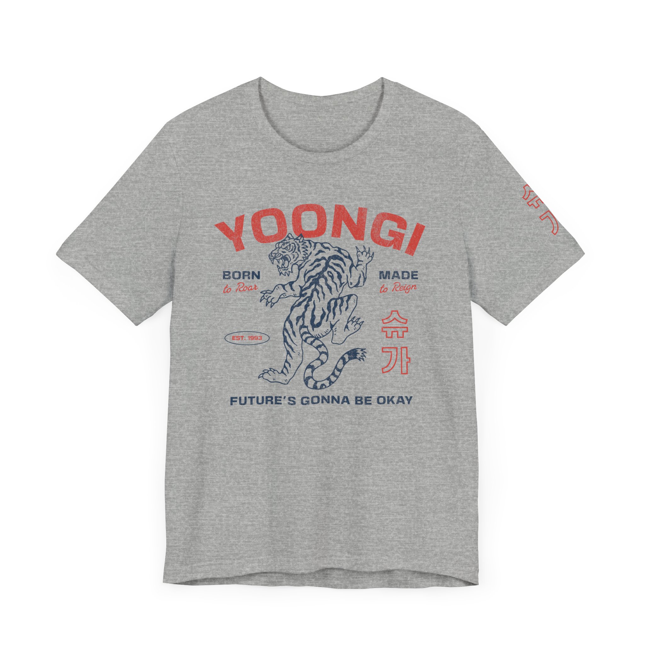 Yoongi Bias Tee with FRONT and SLEEVE Print, Designed for ARMY by ARMY product thumbnail image Yoongi Bias Tee with FRONT and SLEEVE Print, Designed for ARMY by ARMY product thumbnail image