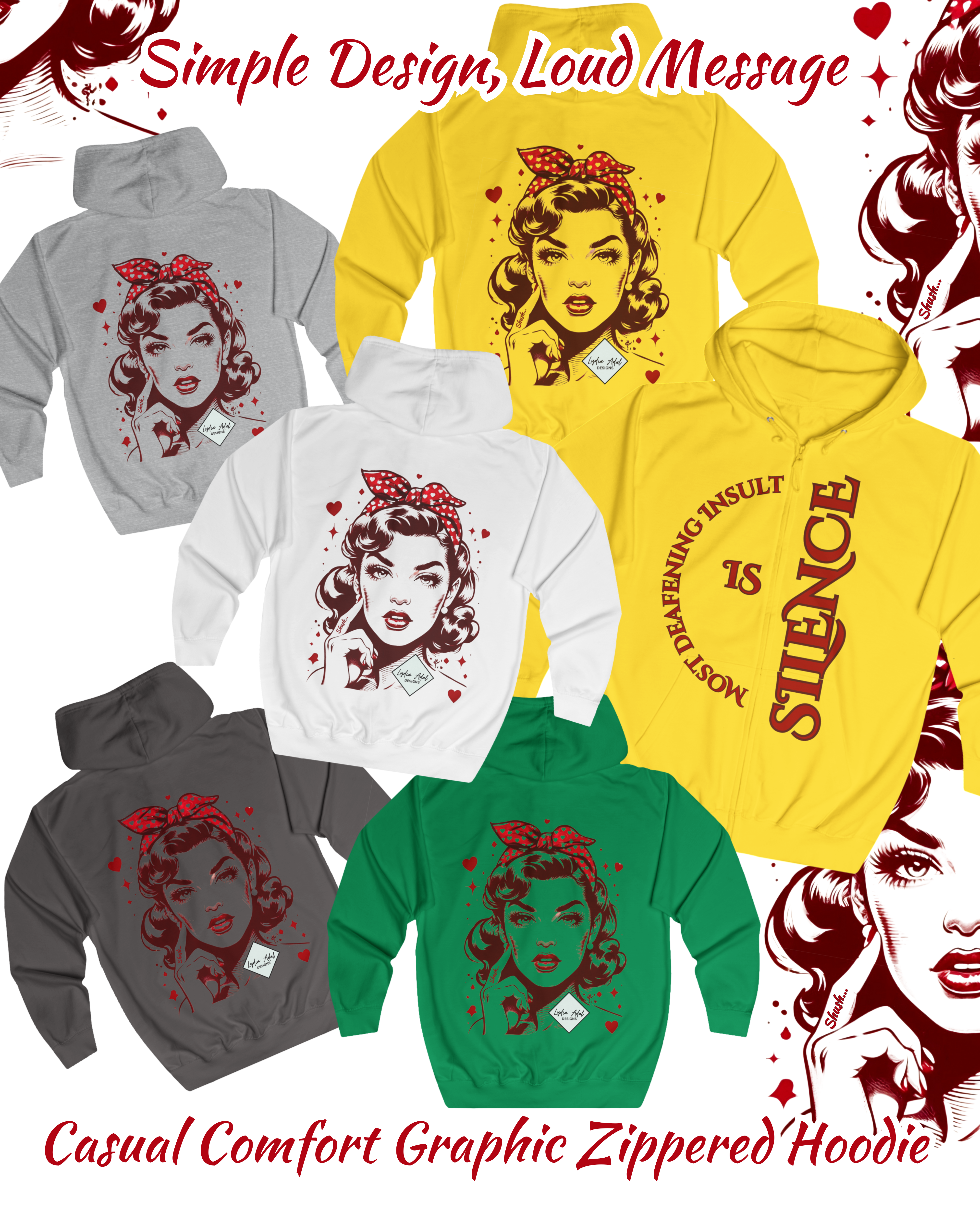 Vintage Wisdom Zip Hoodie - Unisex Gift with Powerful Message Exclusive by Lydia Adal Designs 2025 product thumbnail image Vintage Wisdom Zip Hoodie - Unisex Gift with Powerful Message Exclusive by Lydia Adal Designs 2025 product thumbnail image