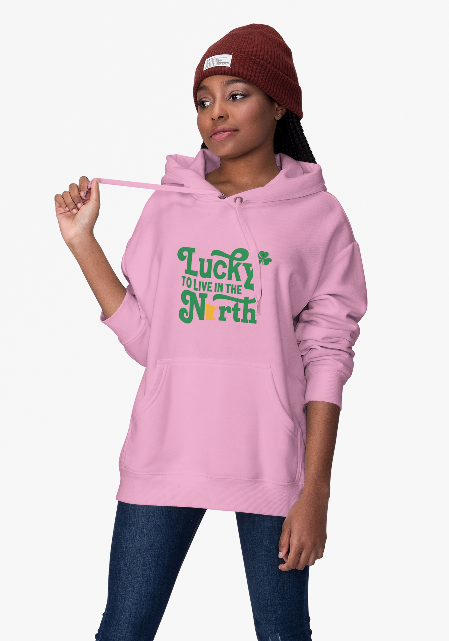 Minnesota St Patrick's Day Hoodie, Lucky to Live in the North Sweatshirt, Unisex Hooded Jumper, Green Irish Celebration Pullover, Cozy product thumbnail image Minnesota St Patrick's Day Hoodie, Lucky to Live in the North Sweatshirt, Unisex Hooded Jumper, Green Irish Celebration Pullover, Cozy product thumbnail image