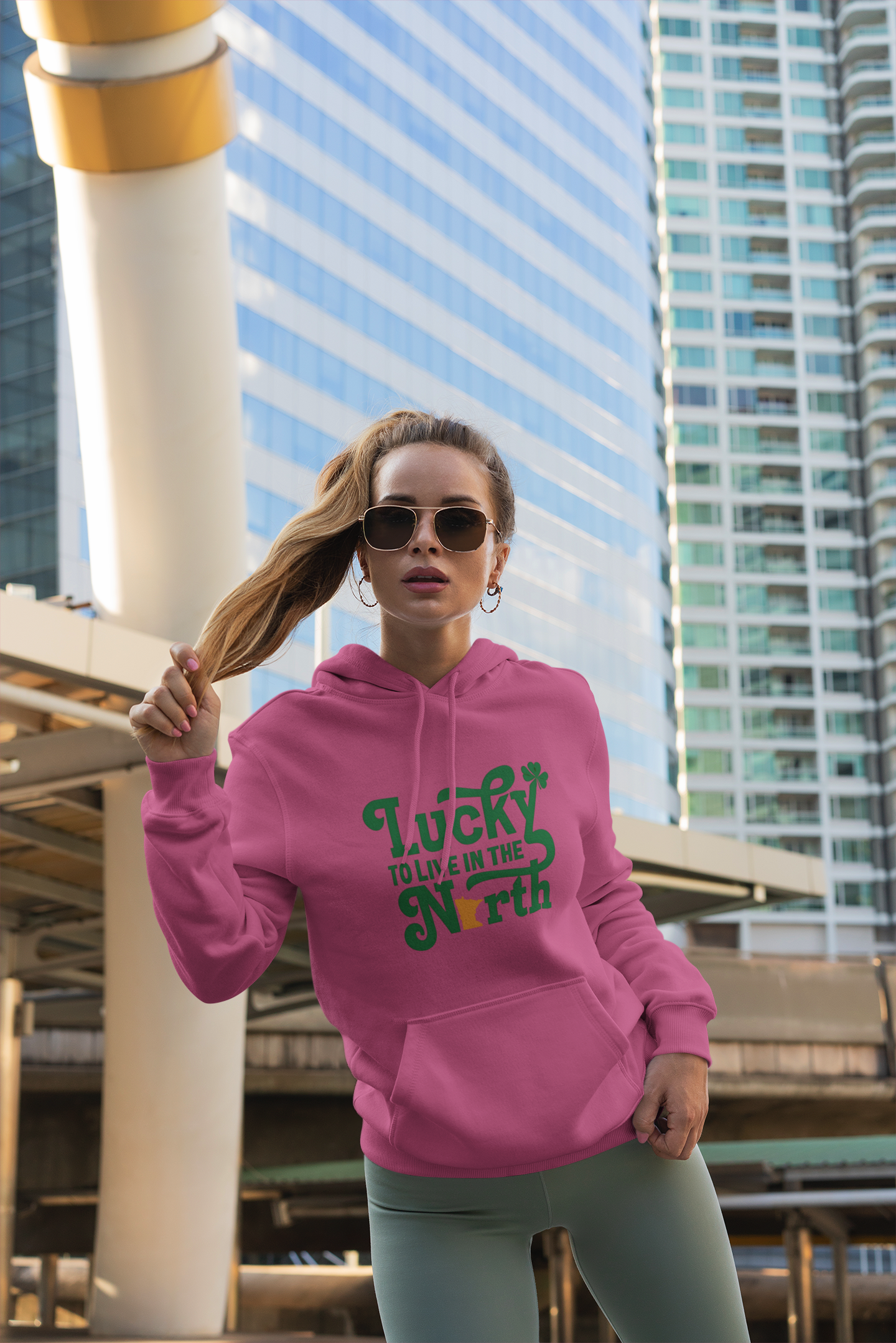 Minnesota St Patrick's Day Hoodie, Lucky to Live in the North Sweatshirt, Unisex Hooded Jumper, Green Irish Celebration Pullover, Cozy product thumbnail image Minnesota St Patrick's Day Hoodie, Lucky to Live in the North Sweatshirt, Unisex Hooded Jumper, Green Irish Celebration Pullover, Cozy product thumbnail image