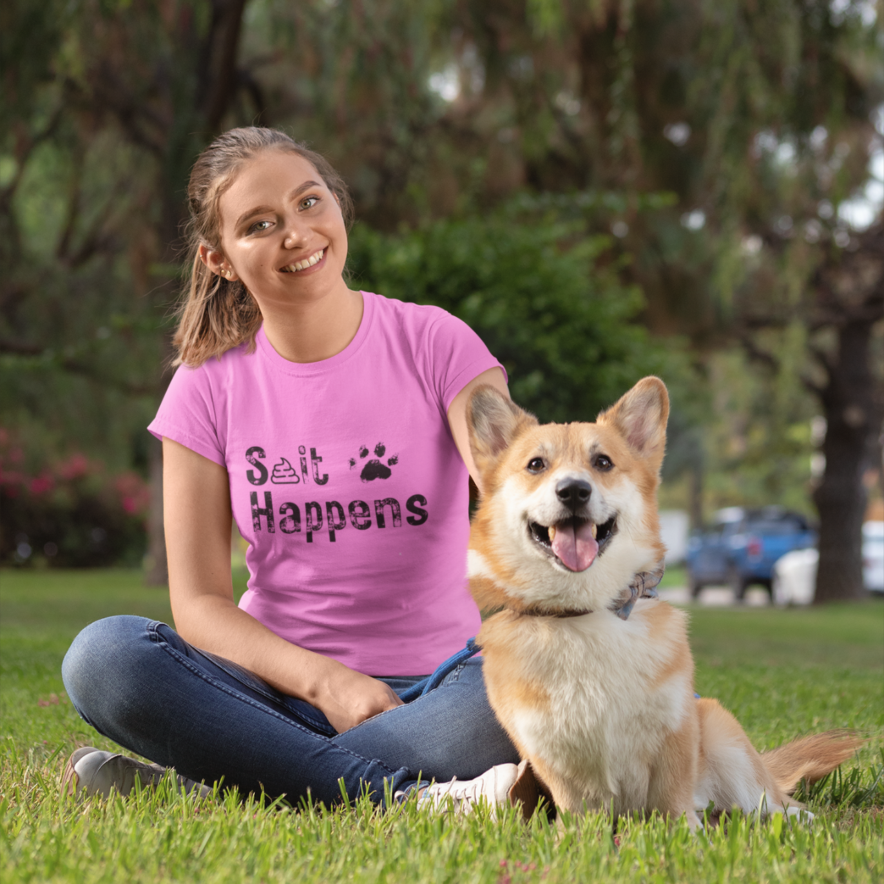 S*it Happens Softstyle T-Shirt Lightweight Cotton Classic Fit Unisex Tee for Casual Comfort product thumbnail image