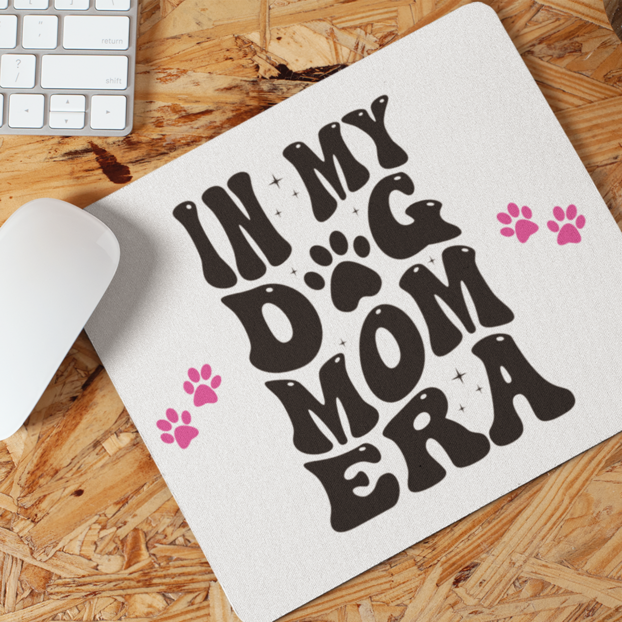 Dog Mom Era Mouse Pad - Personalized Gaming and Office Workspace Accessory Dog Mom Era Mouse Pad - Personalized Gaming and Office Workspace Accessory