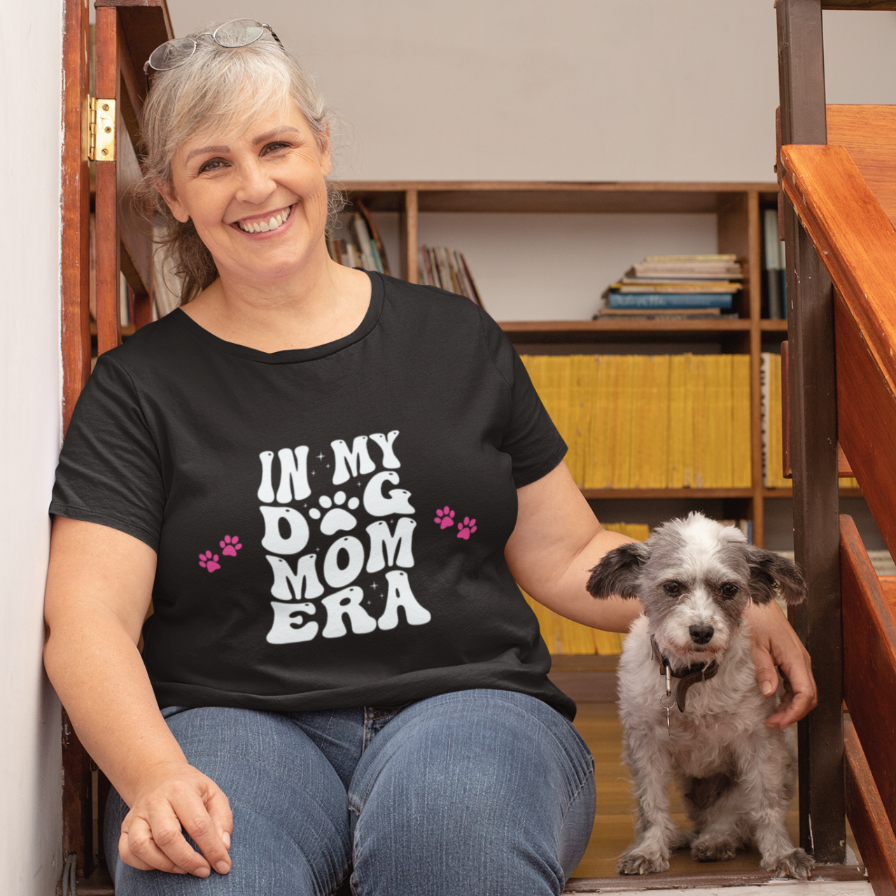 Dog Mom Era, Softstyle T-Shirt Lightweight Cotton Woman's Classic Fit Tee for Casual Comfort Dog Mom Era, Softstyle T-Shirt Lightweight Cotton Woman's Classic Fit Tee for Casual Comfort