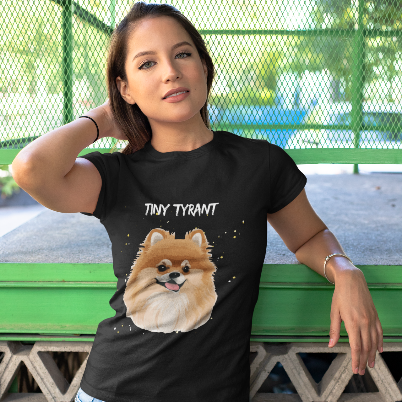 Tiny Tyrant (Pomeranian) Softstyle T-Shirt Lightweight Cotton Classic Fit Crew Neck Tee for Casual Comfort for Adults product thumbnail image