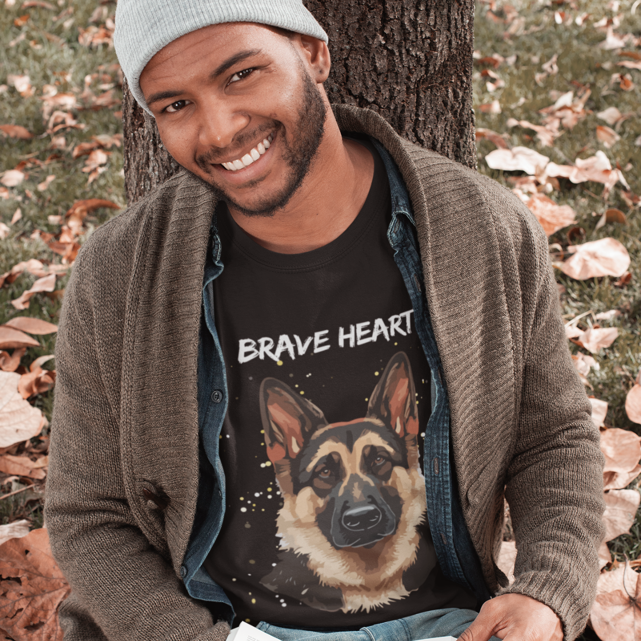 Brave Heart (German Shepherd) Softstyle T-Shirt Lightweight Cotton Classic Fit Crew Neck Tee for Casual Comfort for Adults Brave Heart (German Shepherd) Softstyle T-Shirt Lightweight Cotton Classic Fit Crew Neck Tee for Casual Comfort for Adults