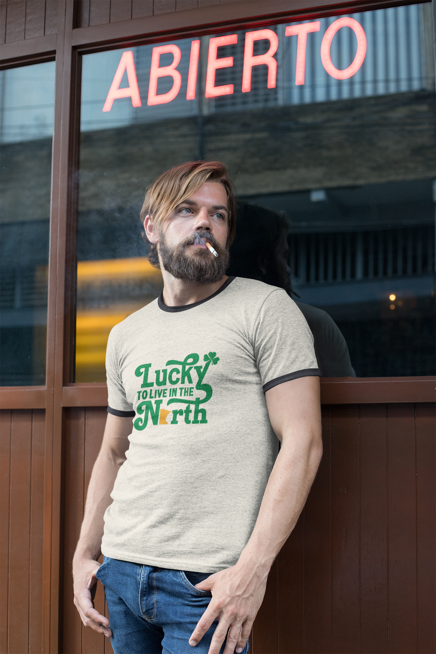 Minnesota Pride Ringer T-Shirt, Lucky to Live in the North Shirt, Unisex Cotton Tee, Minnesota Gift, North Country Apparel product thumbnail image Minnesota Pride Ringer T-Shirt, Lucky to Live in the North Shirt, Unisex Cotton Tee, Minnesota Gift, North Country Apparel product thumbnail image