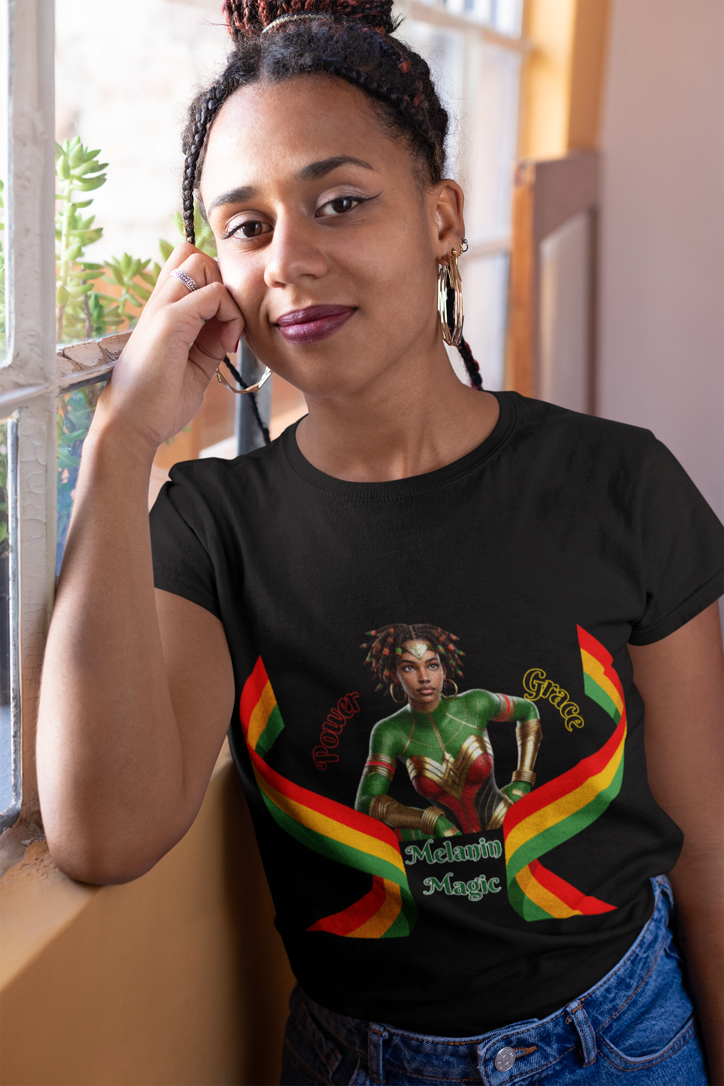 T-Shirt - Power, Grace, & Melanin Magic Unisex Jersey Short Sleeve Tee T-Shirt - Power, Grace, & Melanin Magic Unisex Jersey Short Sleeve Tee