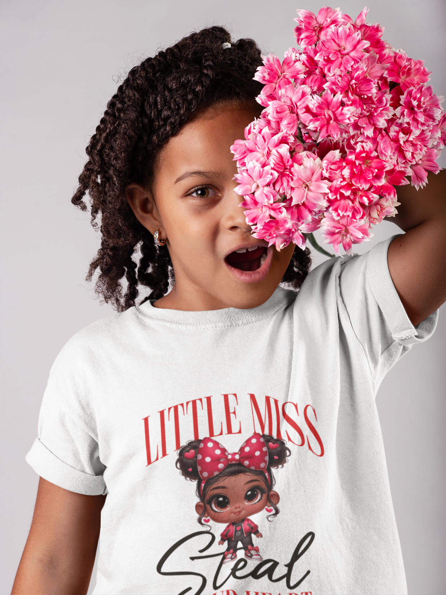 Kids Tee Little Miss Steal Your Heart - Girls product thumbnail image