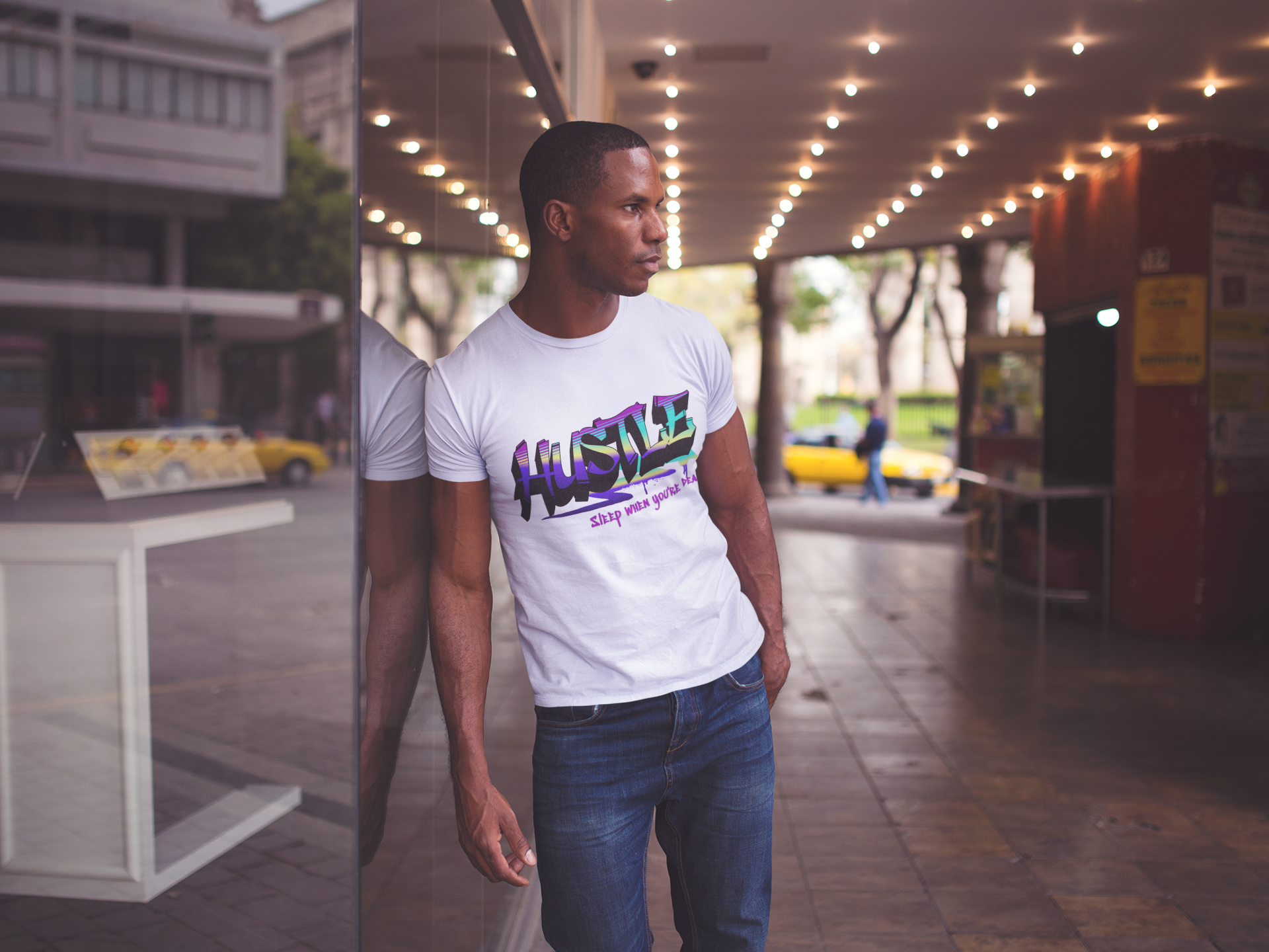 Hustle Hard - Vibrant Graffiti Design, Graffiti-Inspired Art, Motivational Merchandise, Entrepreneur Lifestyle Apparel, Unisex Motivational Gift product thumbnail image