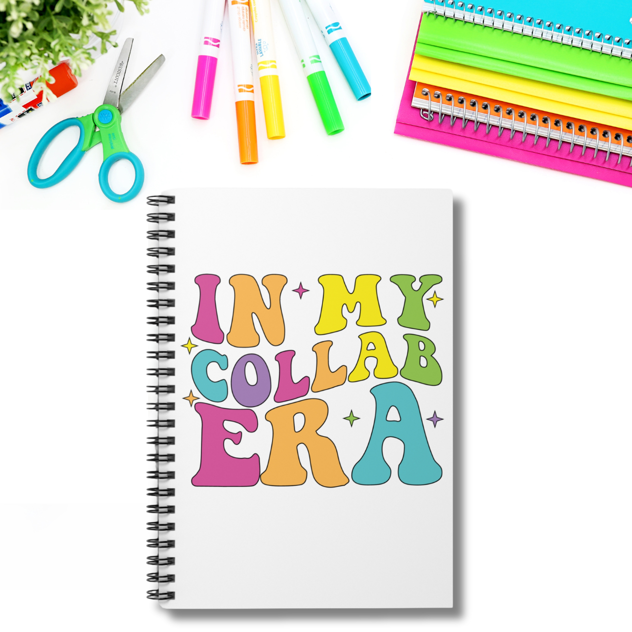 "In My Collab Era" Spiral Notebook product thumbnail image "In My Collab Era" Spiral Notebook product thumbnail image